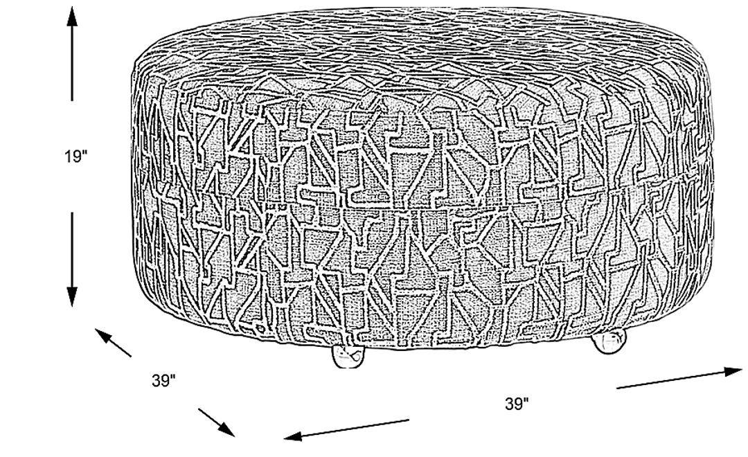 East Village Cocktail Ottoman