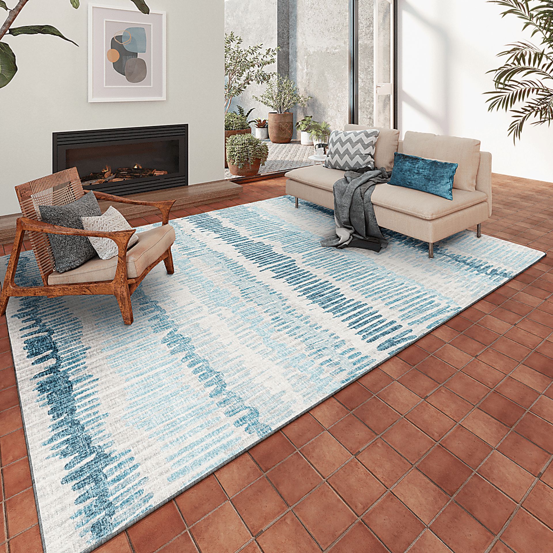 Eastbend Blue 8' x 10' Rug - Image 2