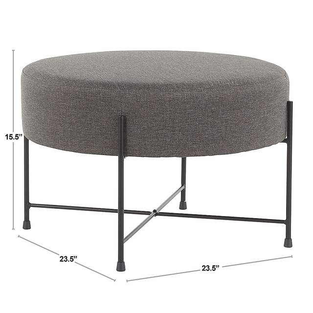 Eastchase Charcoal Ottoman - Thumbnail - Image 6