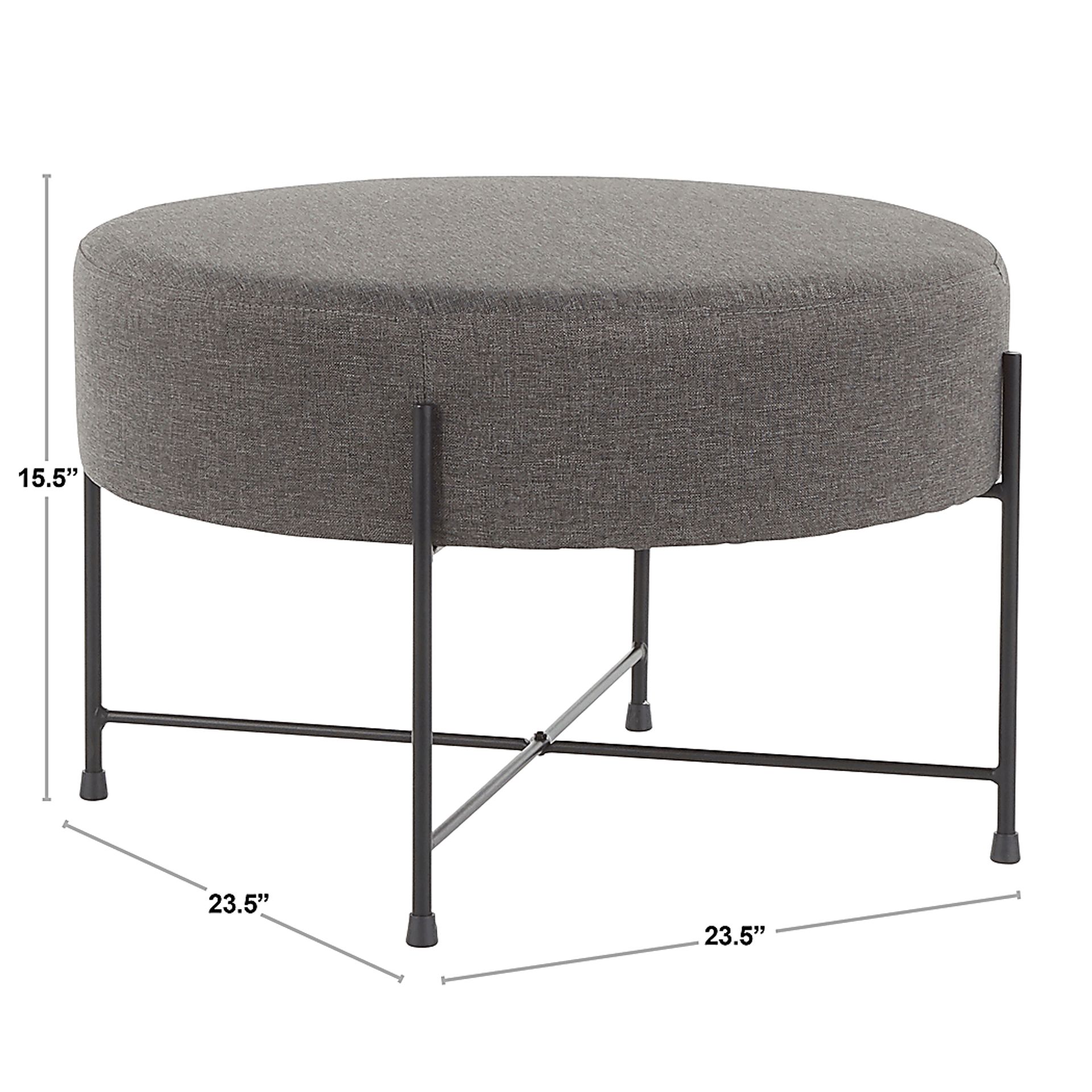 Eastchase Charcoal Ottoman - Image 6