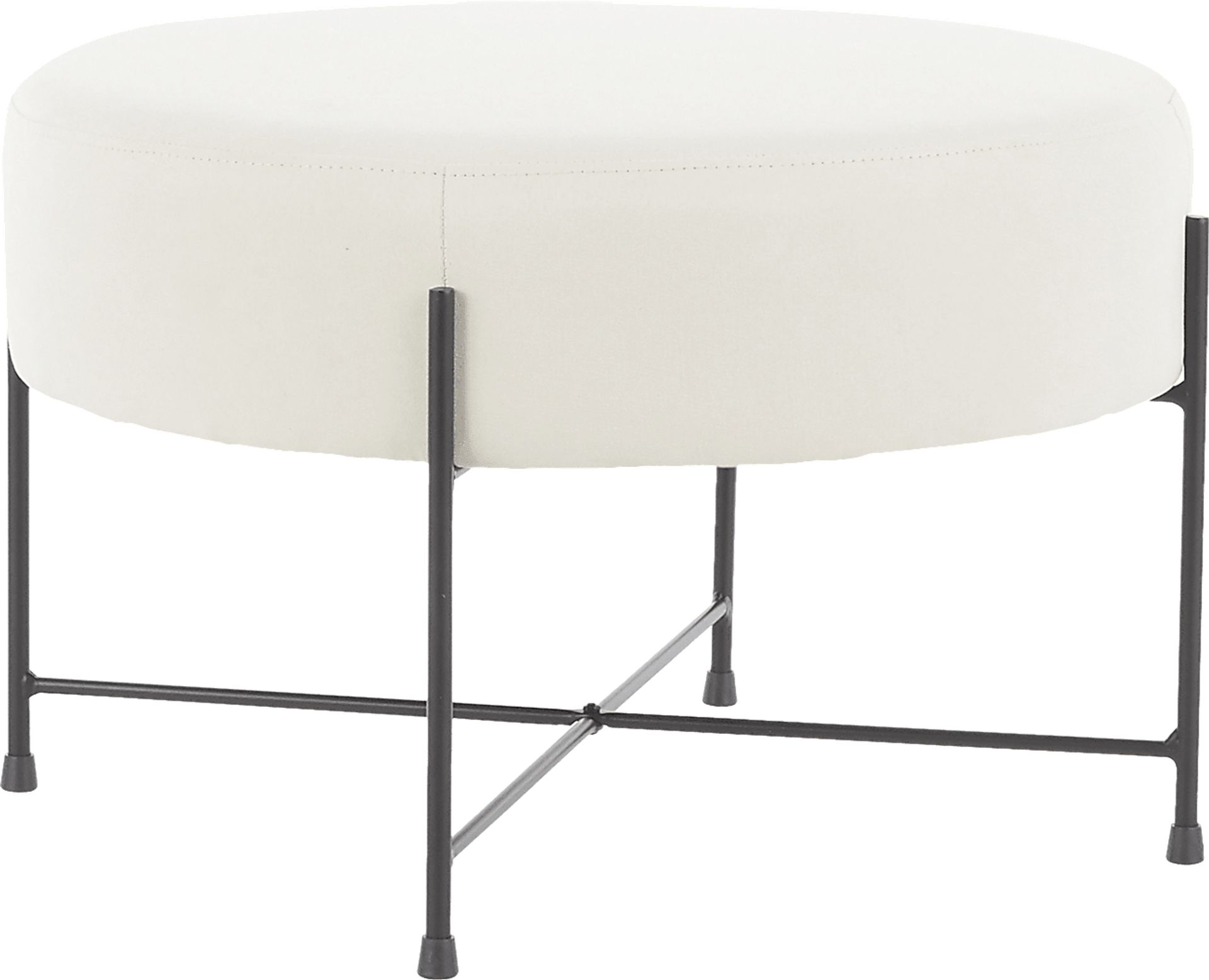 Eastchase Cream Ottoman - Image 1