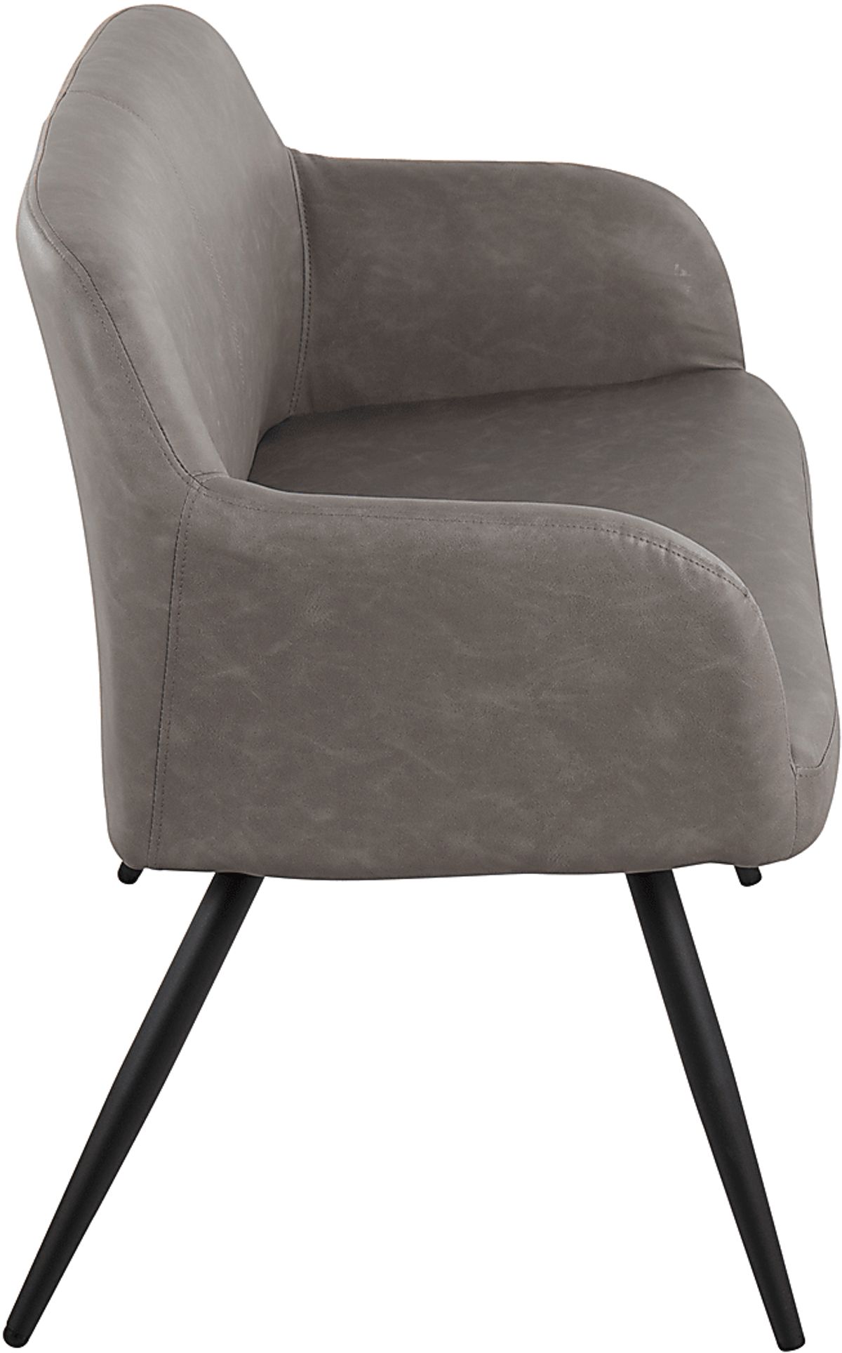 Eastchase Gray Polyurethane Fabric Bench | Rooms to Go