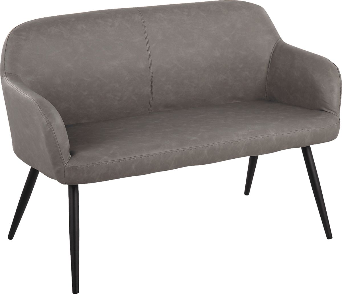 Eastchase Gray Polyurethane Fabric Bench | Rooms to Go