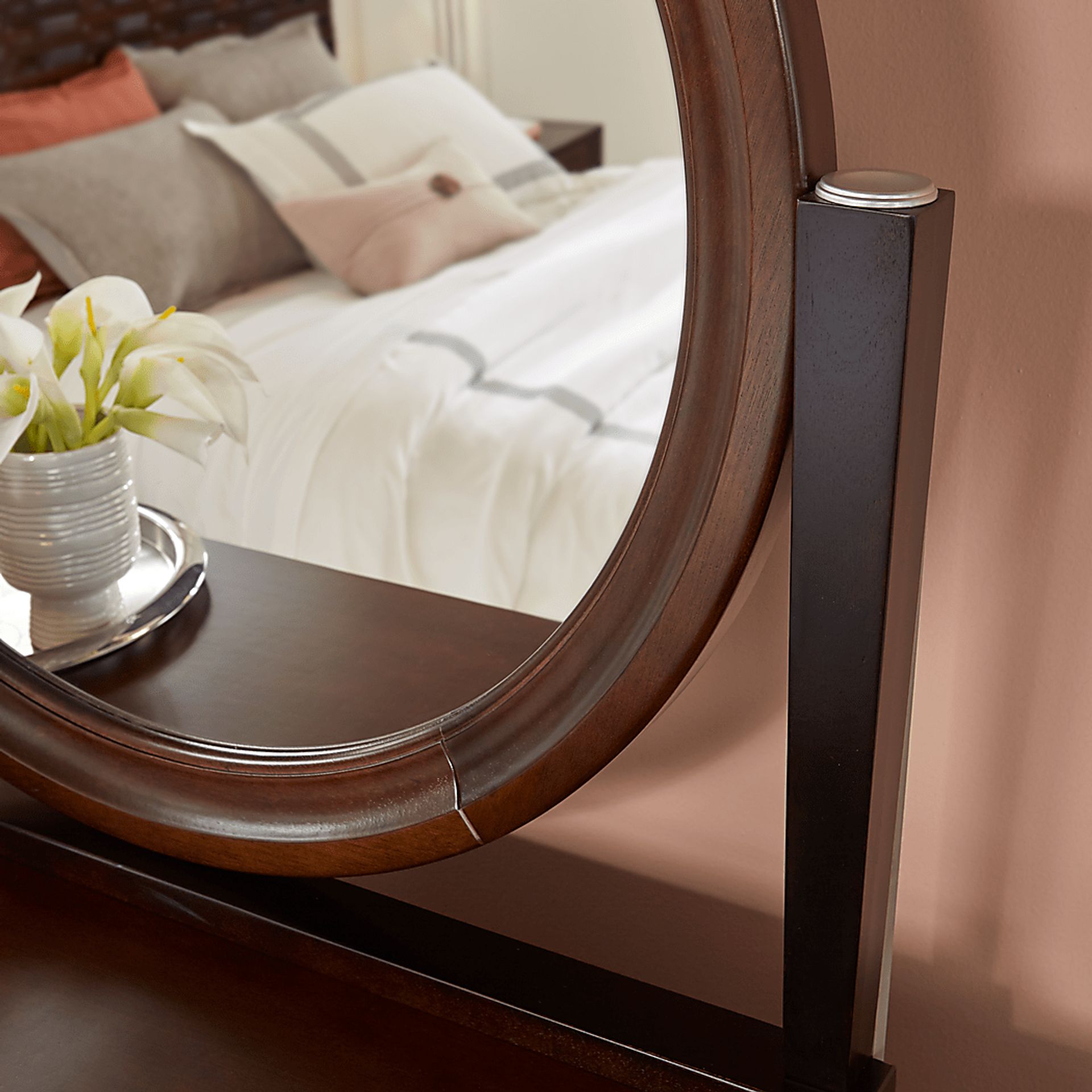 Eastchester Brown Cherry Mirror - Image 2