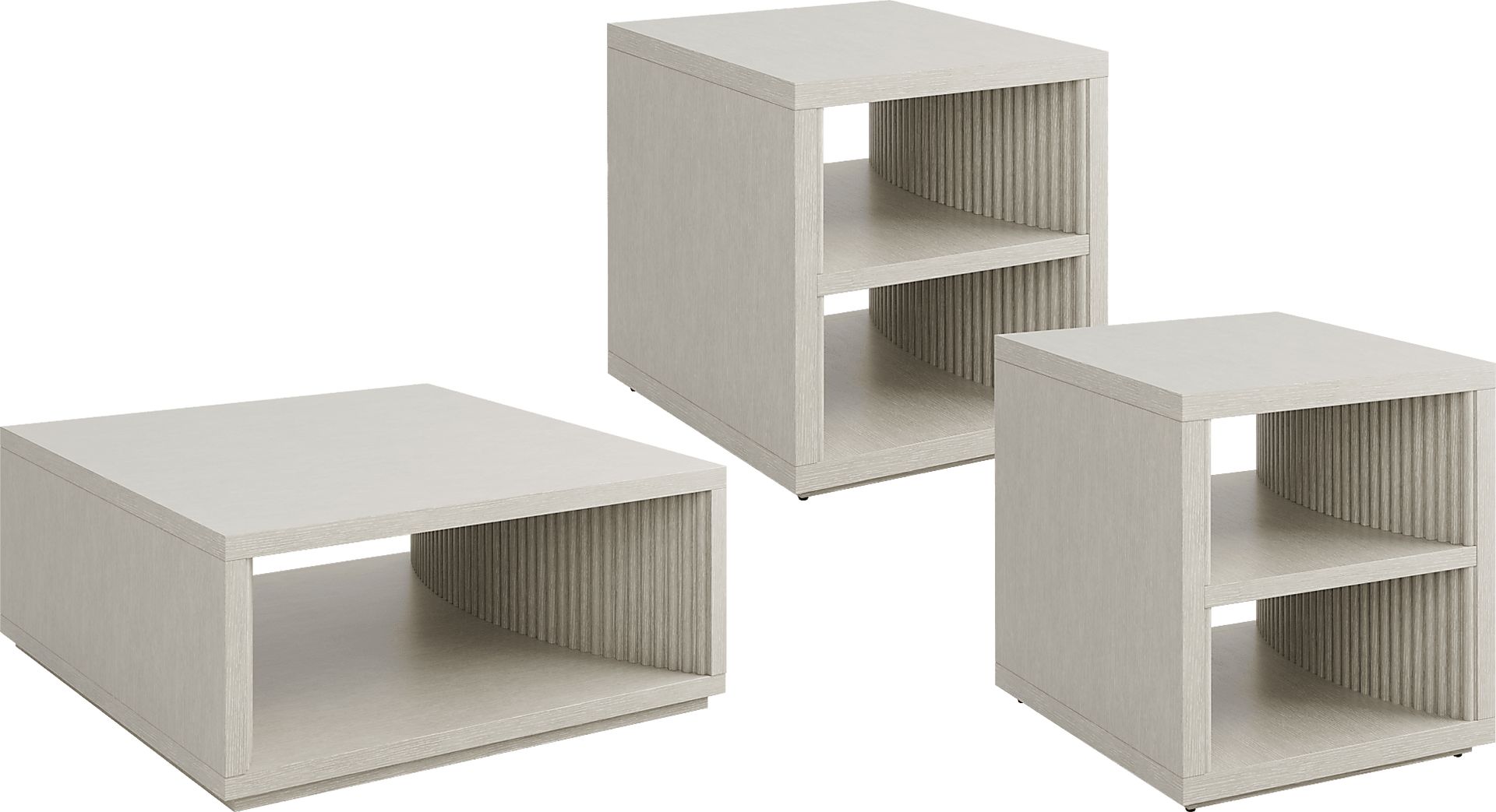 Eastchester White 3 Pc Table Set - Image 1
