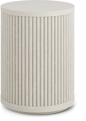 Eastchester White Chairside Table