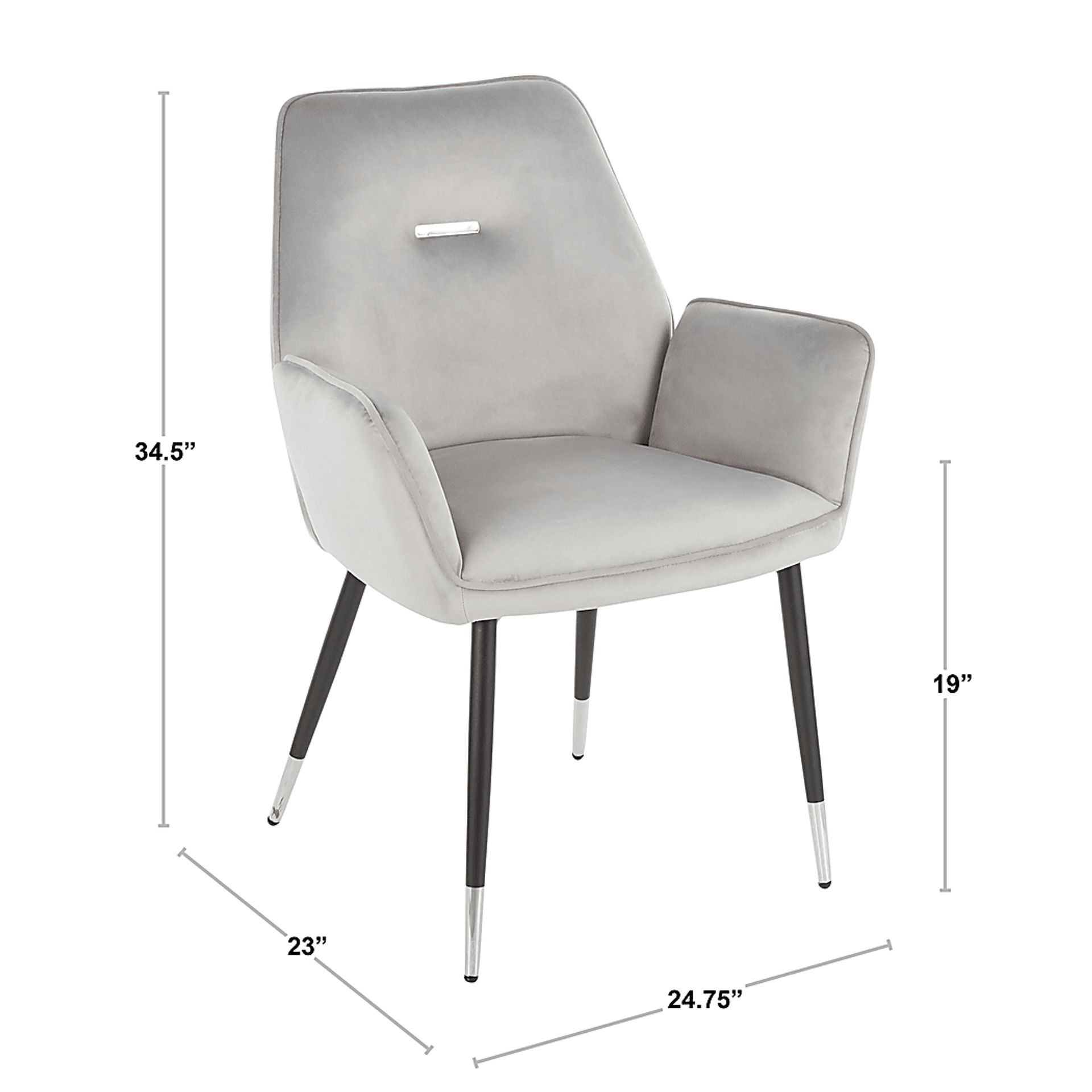 Easterlyn Silver Side Chair, Set of 2 - Image 10