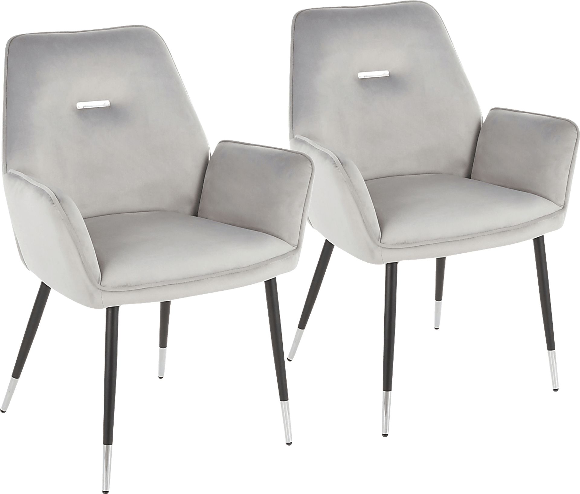 Easterlyn Silver Side Chair, Set of 2 - Image 1