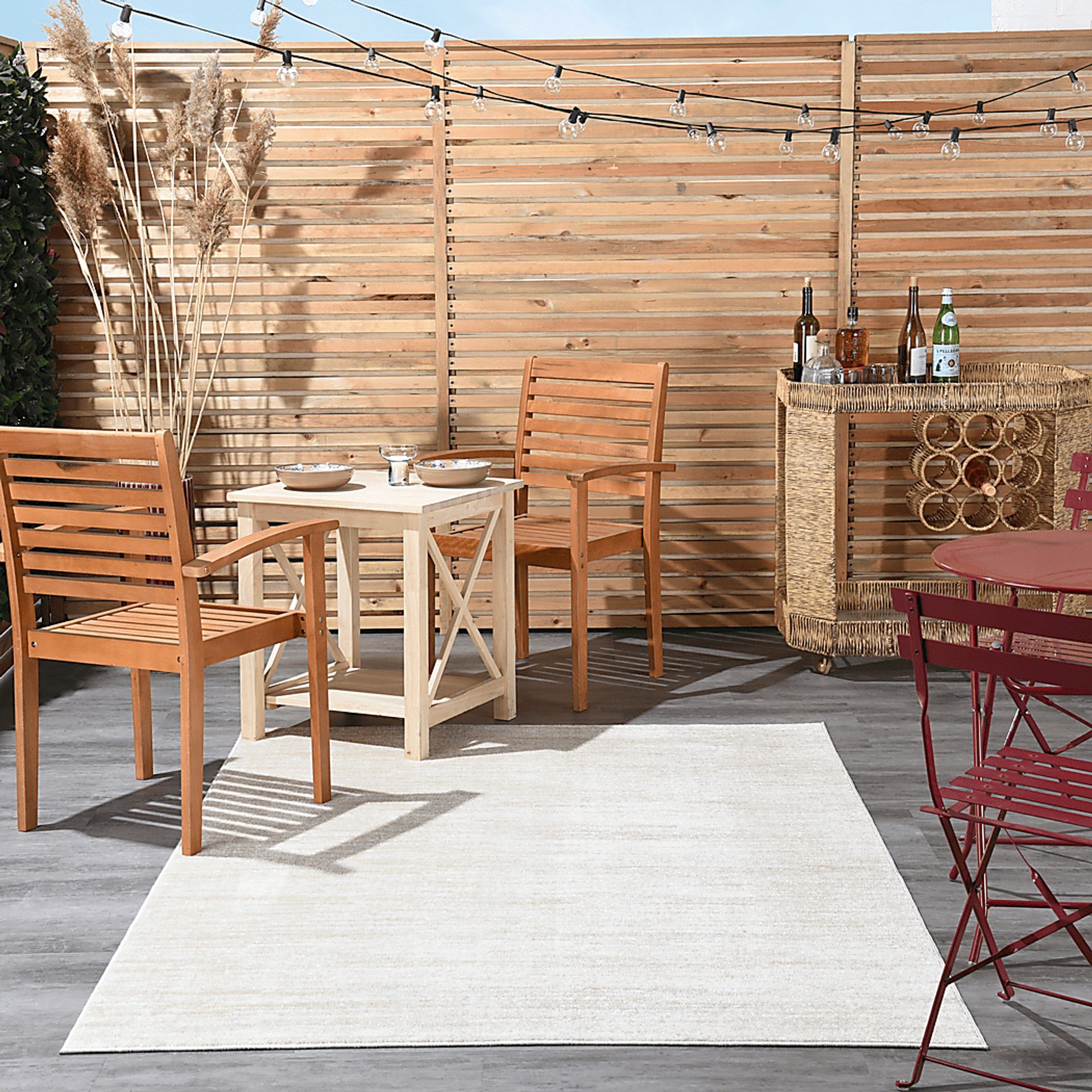 Easthagen Beige 5' x 7' Indoor/Outdoor Rug - Image 2