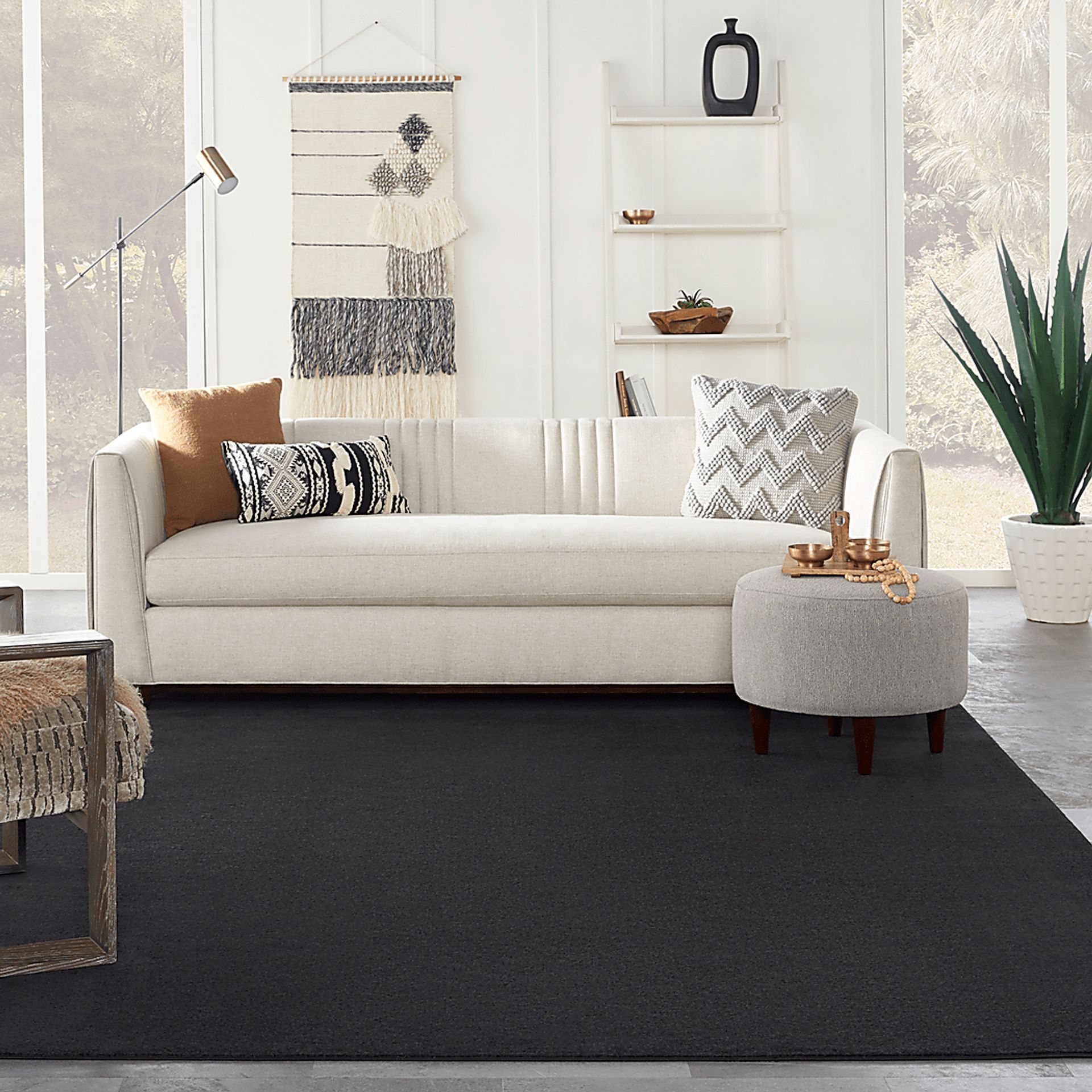 Easthagen Black 8' x 10' Indoor/Outdoor Rug - Image 3