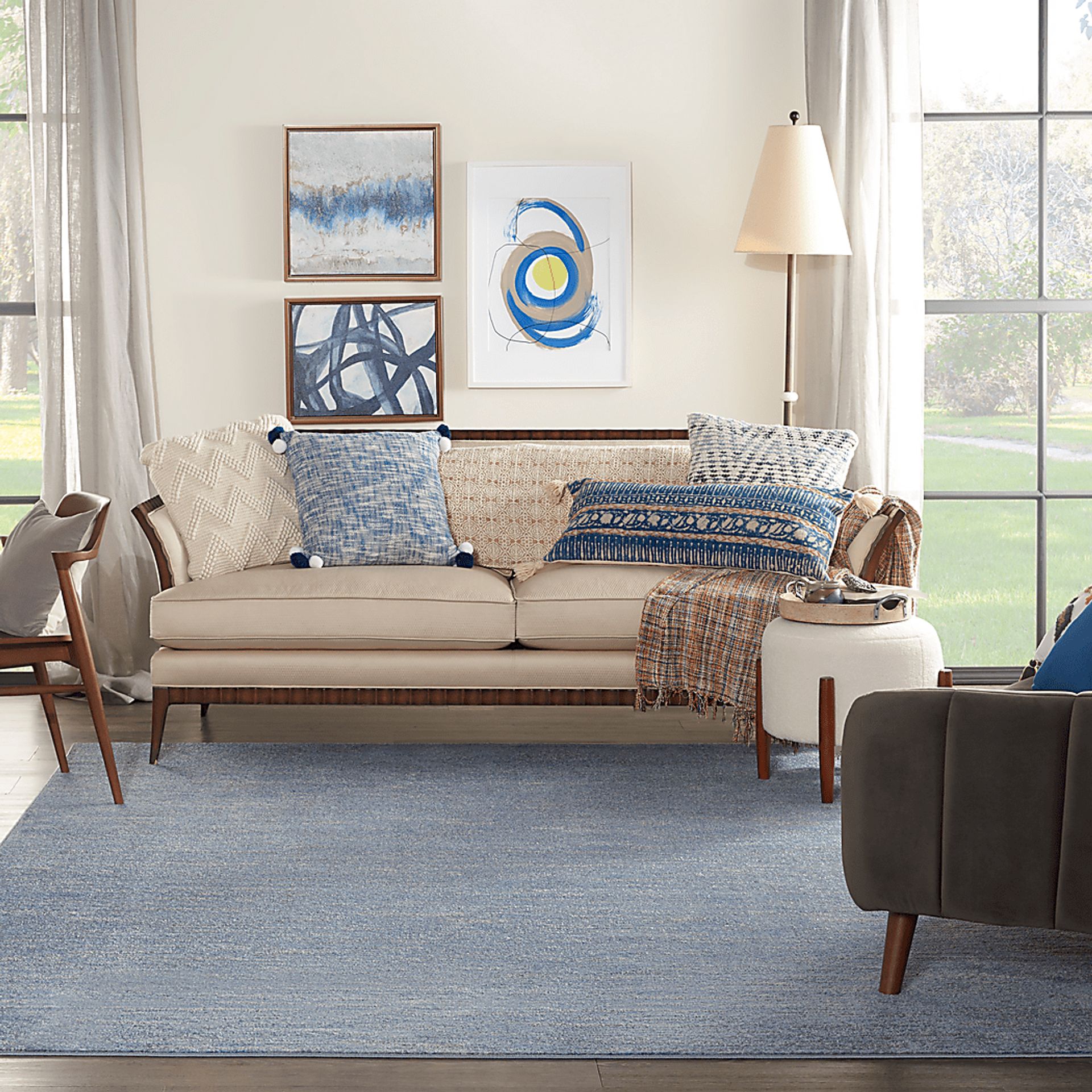 Easthagen Blue/Gray 8' x 10' Indoor/Outdoor Rug - Image 3