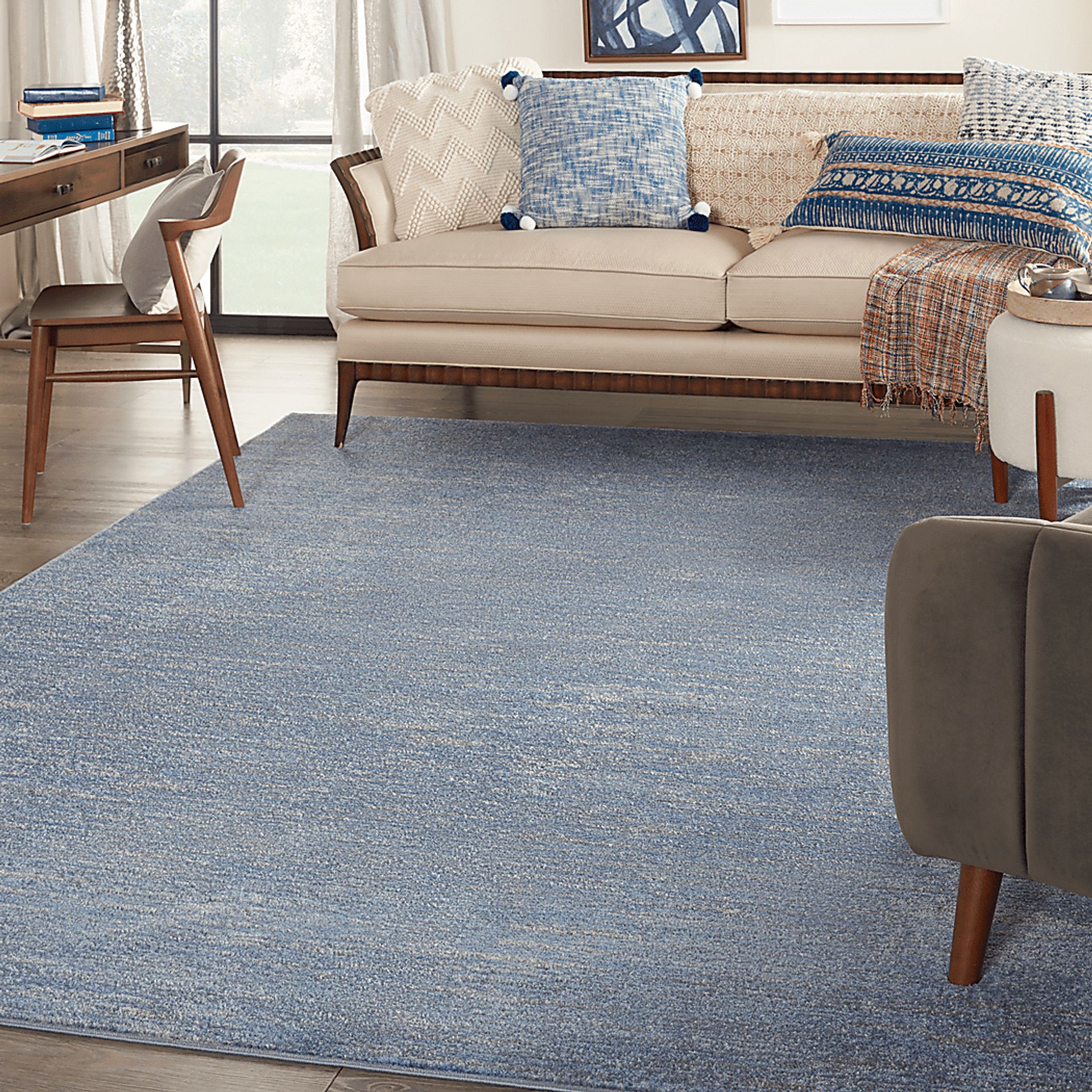 Easthagen Blue/Gray 8' x 10' Indoor/Outdoor Rug - Image 4