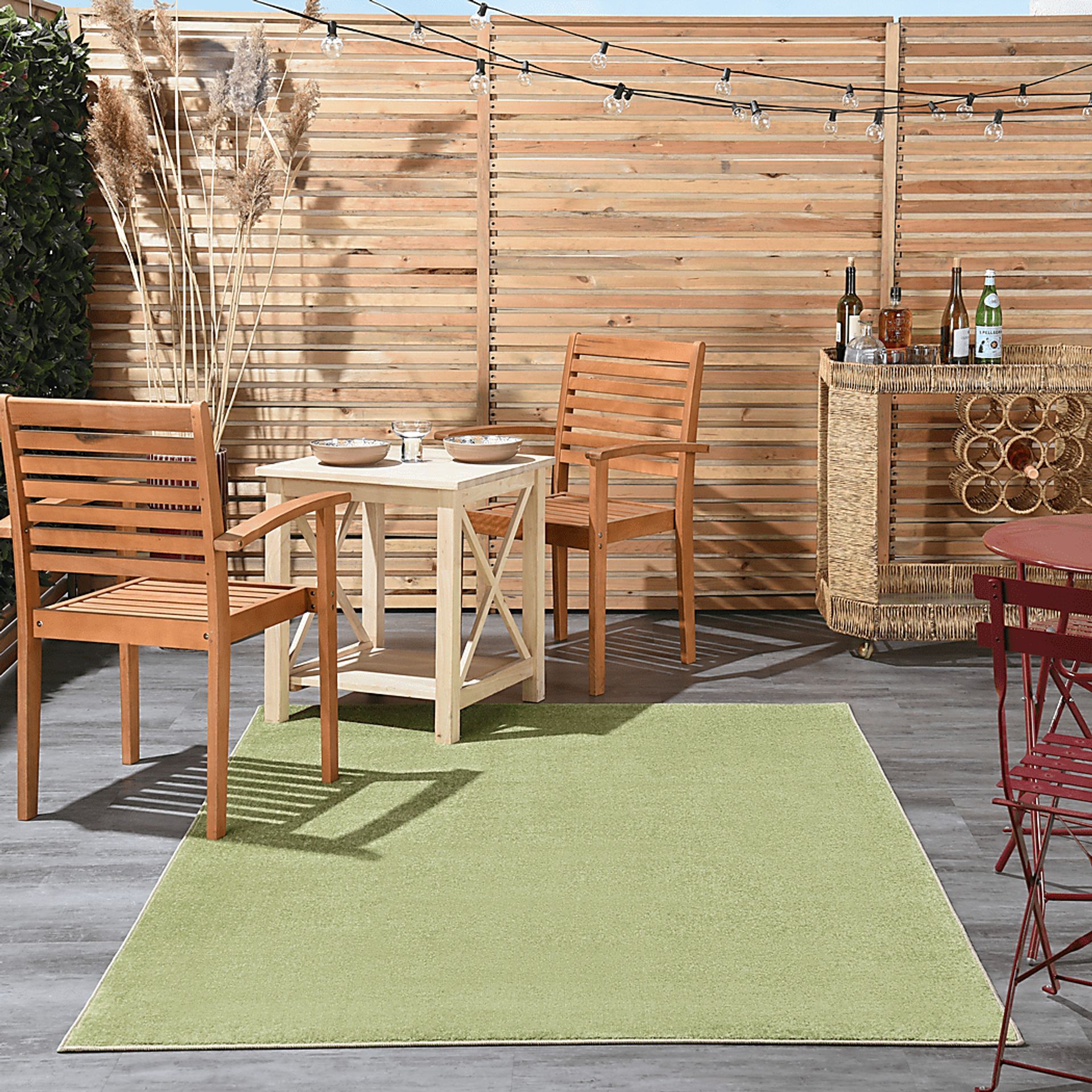 Easthagen Green 5' x 7' Indoor/Outdoor Rug - Image 2