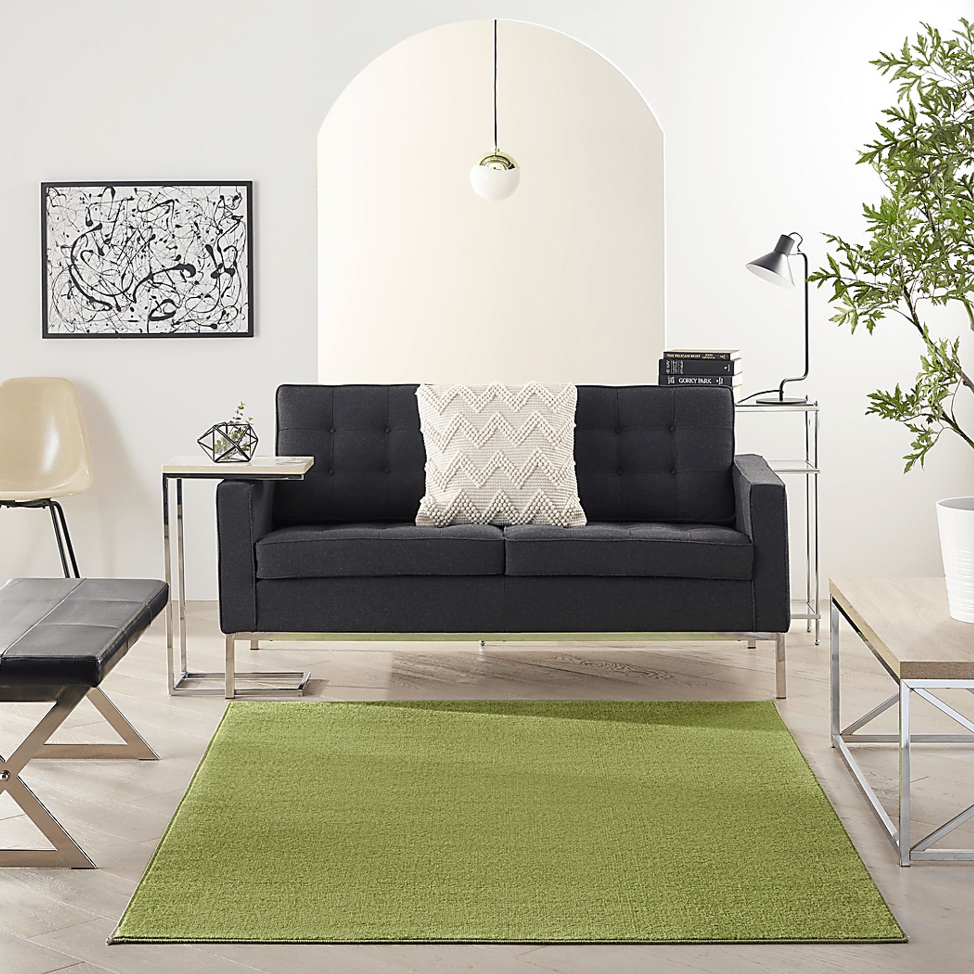 Easthagen Green 5' x 7' Indoor/Outdoor Rug - Image 3