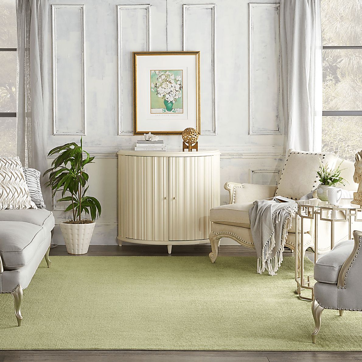 Easthagen Green 8' x 10' Indoor/Outdoor Rug