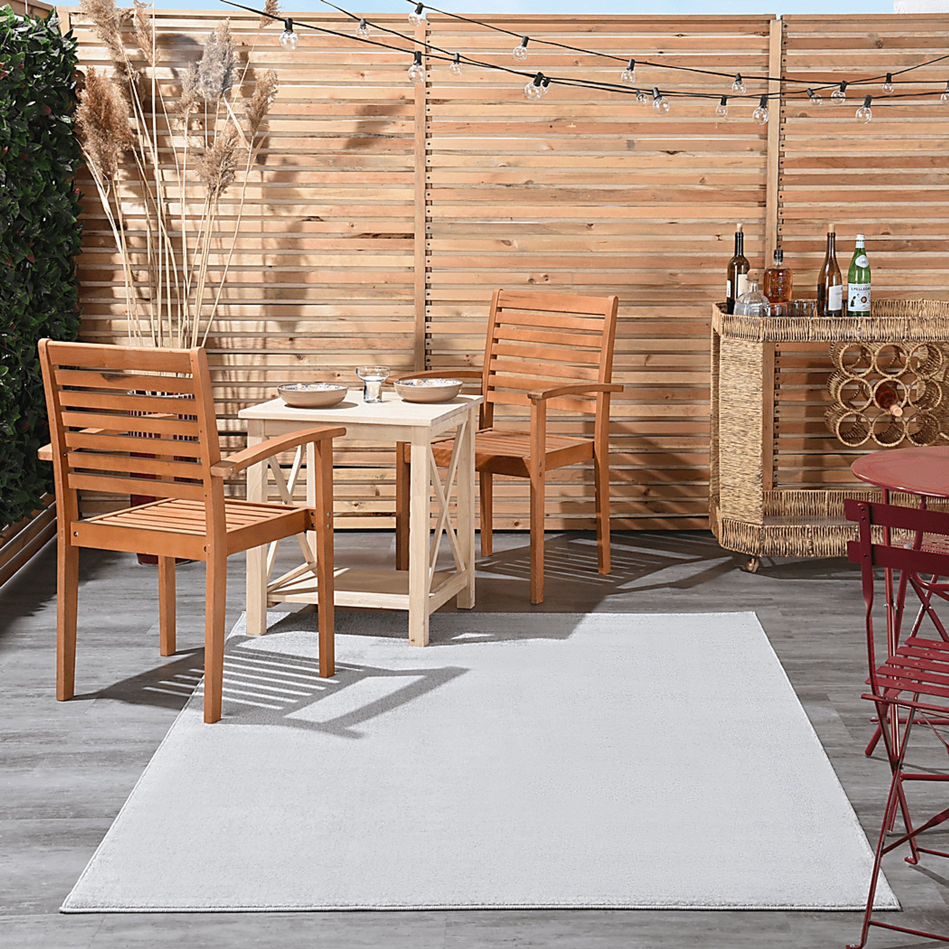 Easthagen Gray 5' x 7' Indoor/Outdoor Rug - Image 2