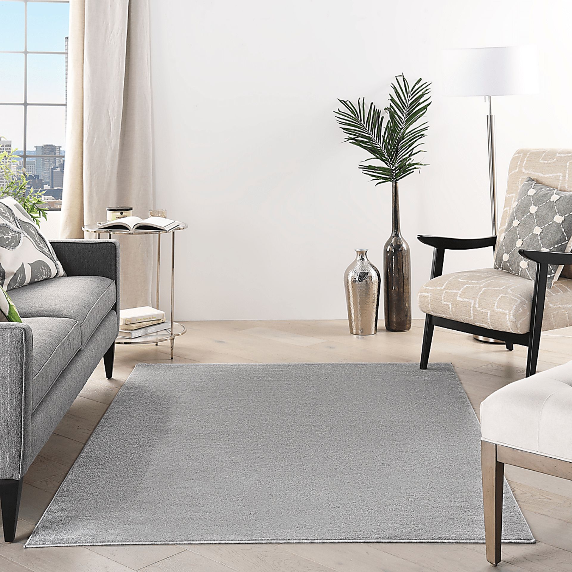 Easthagen Gray 5' x 7' Indoor/Outdoor Rug - Image 3