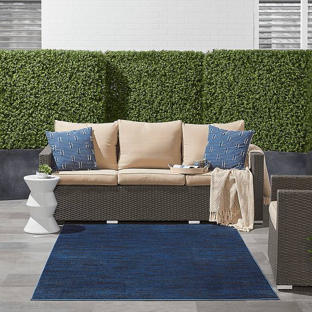 Easthagen Midnight Blue 5' x 7' Indoor/Outdoor Rug - Thumbnail - Image 2