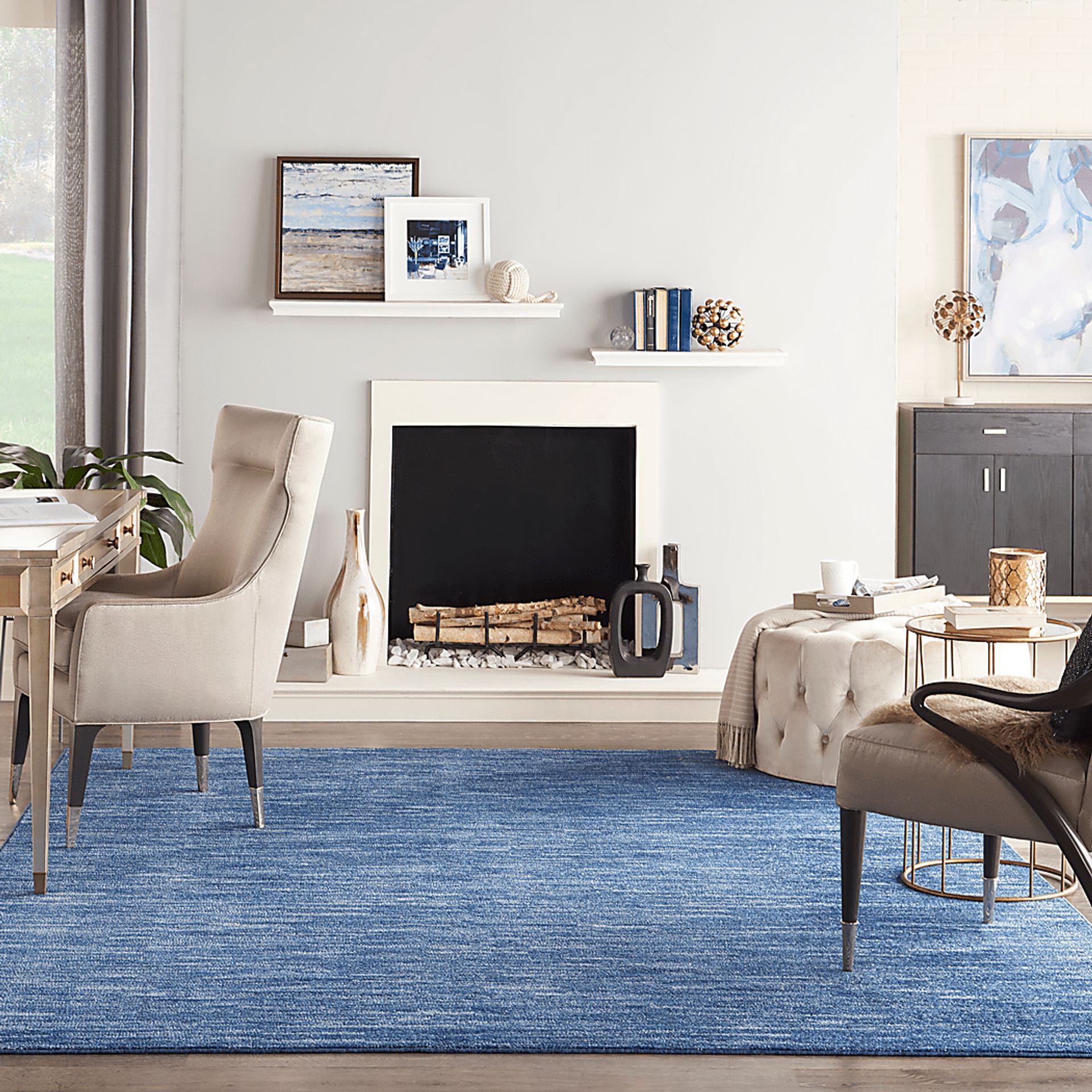 Easthagen Navy Blue 8' x 10' Indoor/Outdoor Rug - Image 3