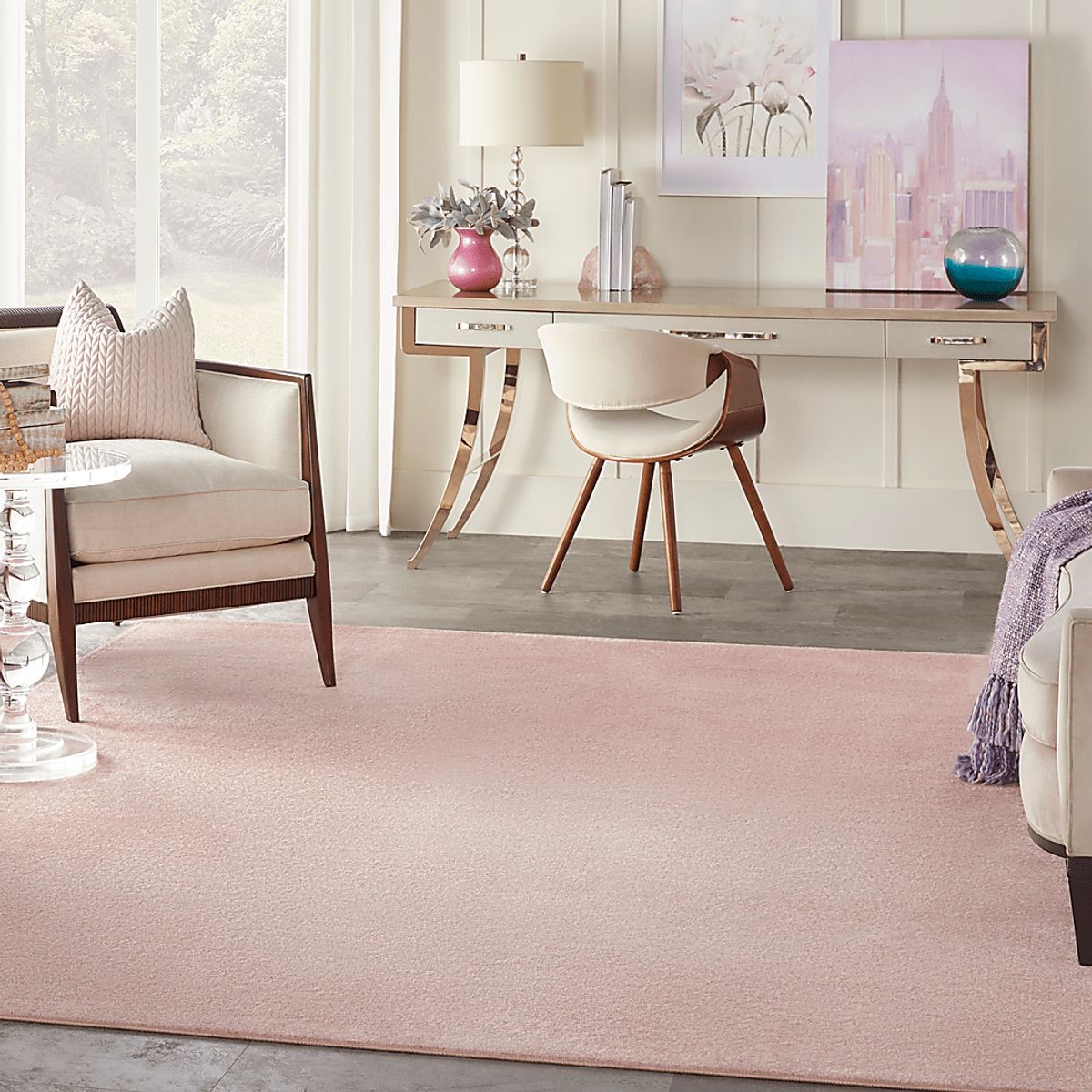 Easthagen Pink Rugs | Rooms to Go