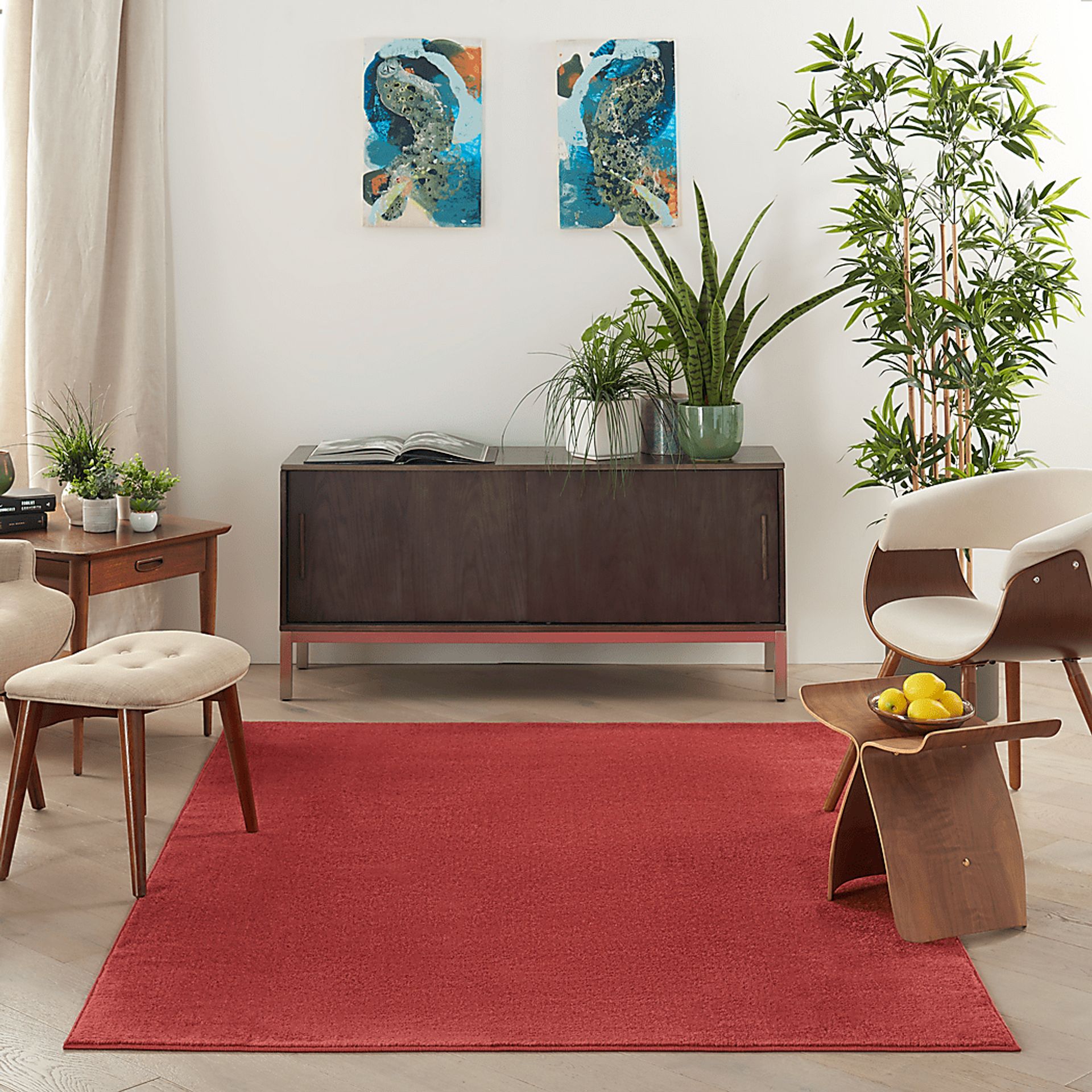 Easthagen Red 5' x 7' Indoor/Outdoor Rug - Image 3