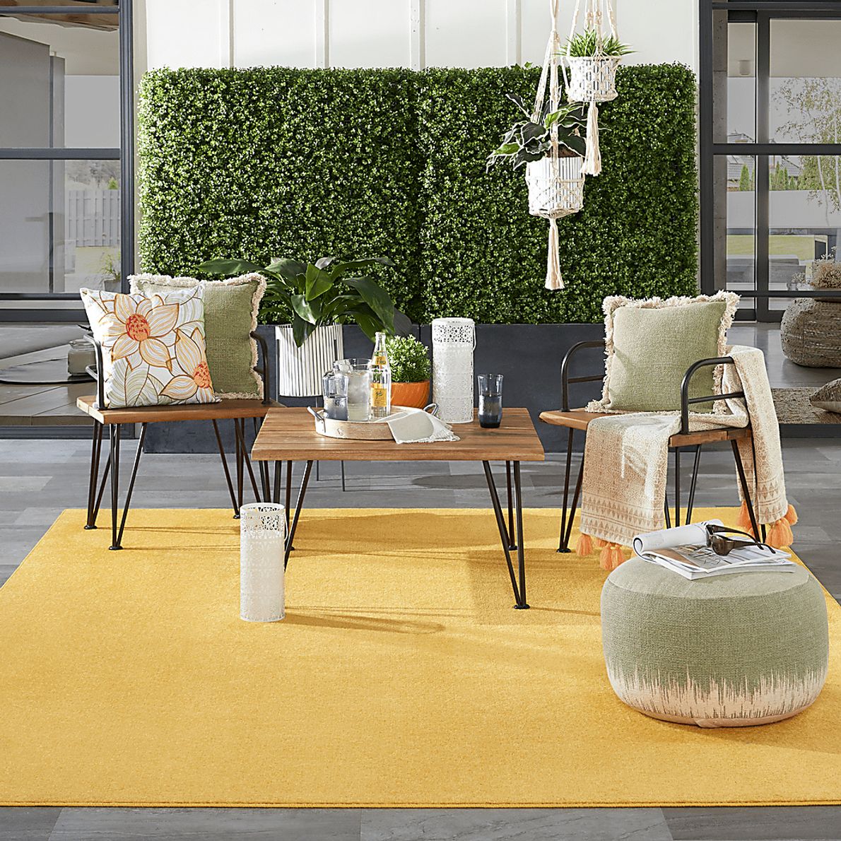 Easthagen Yellow 8' x 10' Indoor/Outdoor Rug