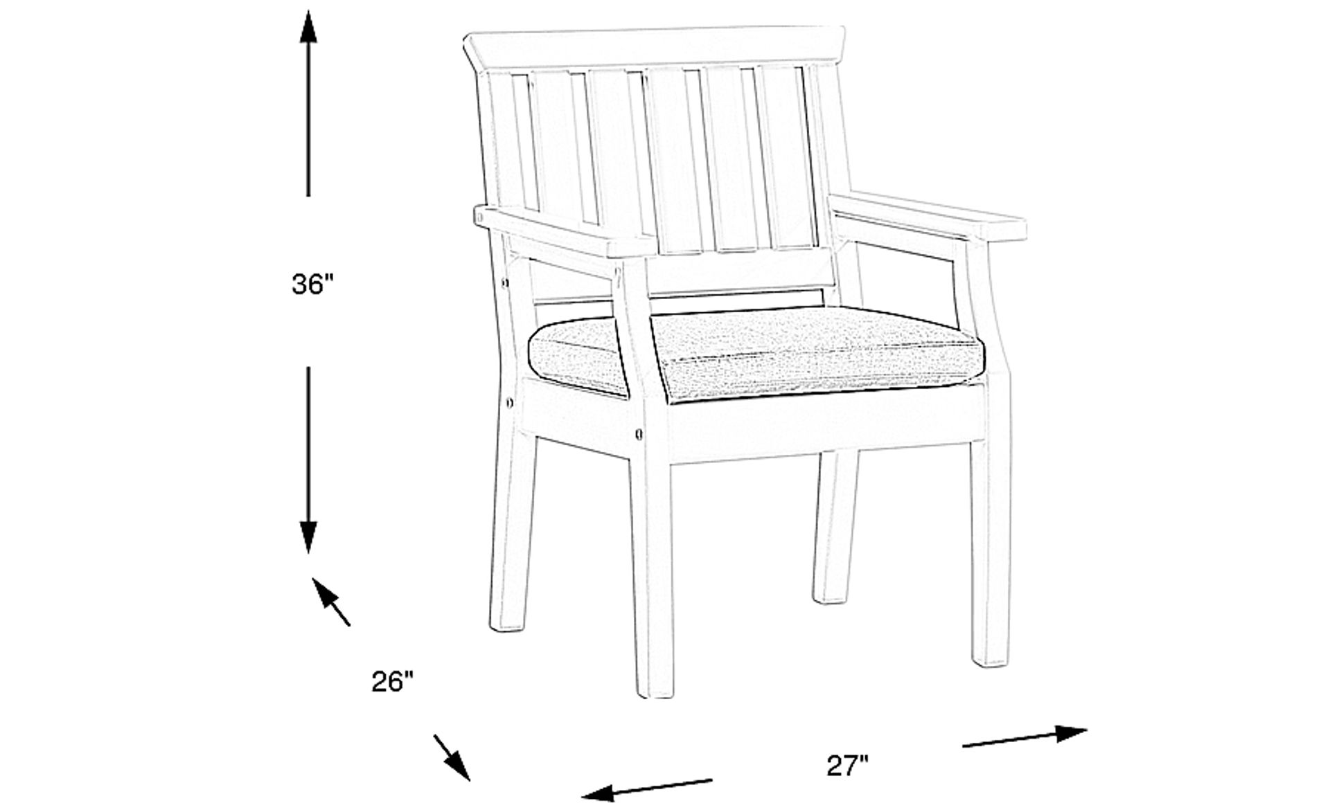 Dimension Image. Please refer to the Dimension Tab on this page for dimension details.
