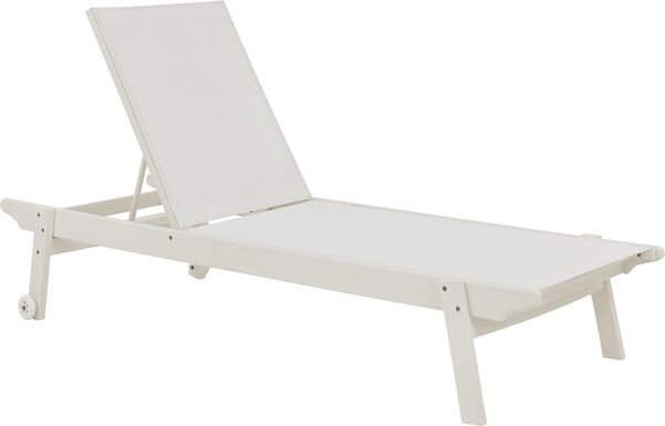 Eastlake White Outdoor Chaise