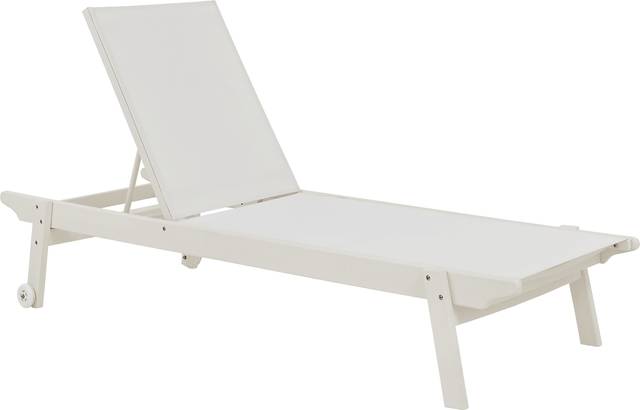 Eastlake White Outdoor Chaise - Thumbnail - Image 1