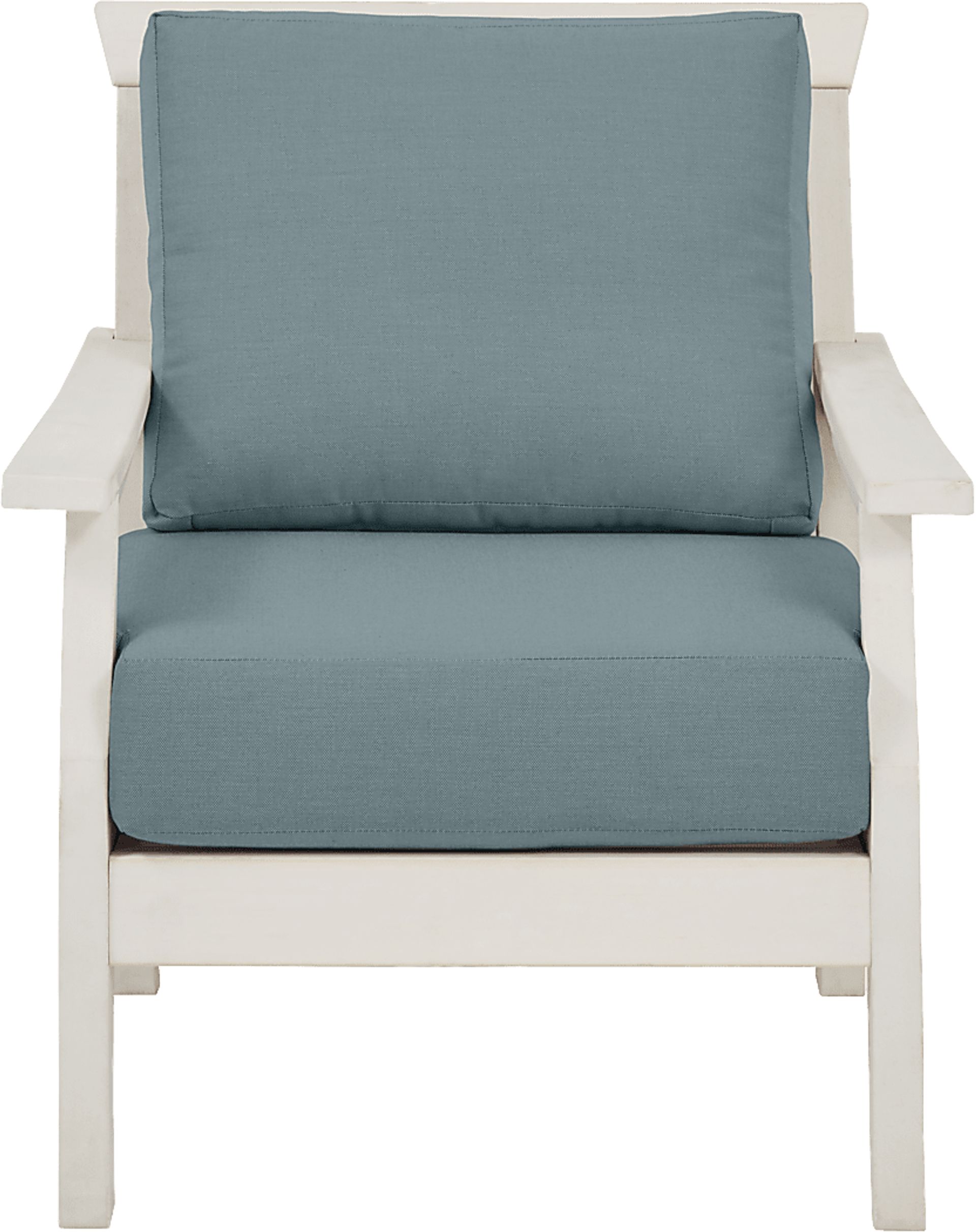 Eastlake White 3 Pc Outdoor Seating Set with Breeze Cushions - Image 6