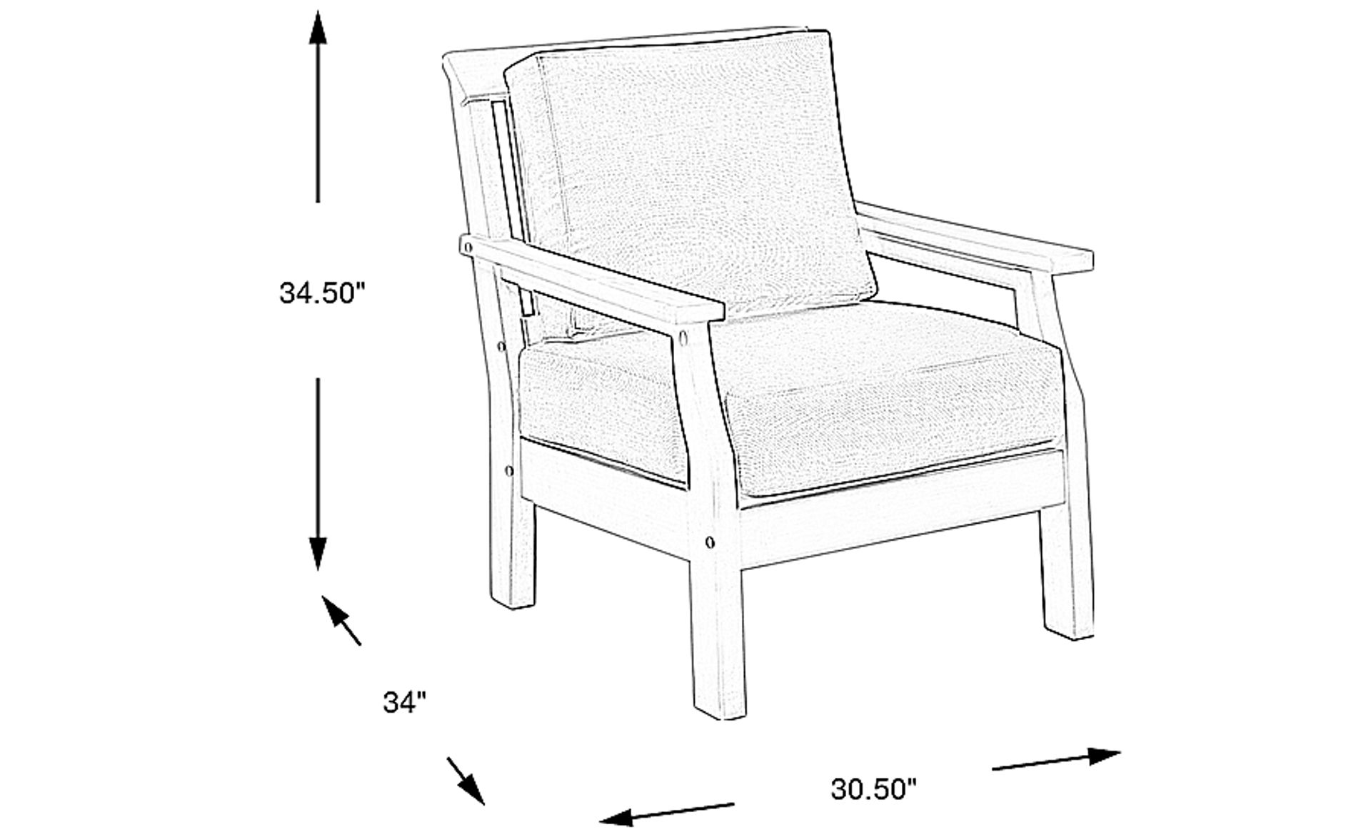 Dimension Image. Please refer to the Dimension Tab on this page for dimension details.