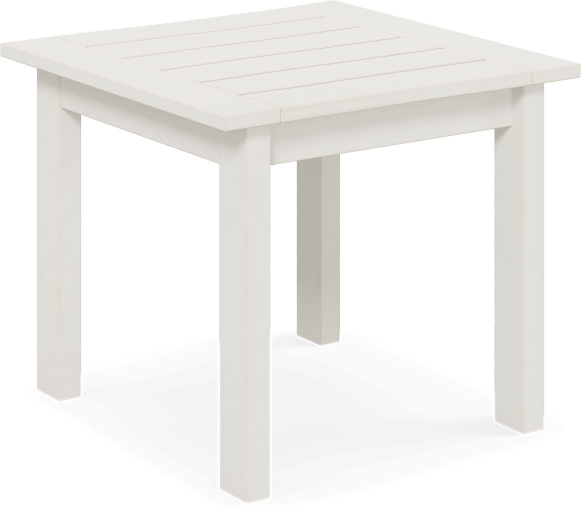 Eastlake White Outdoor End Table