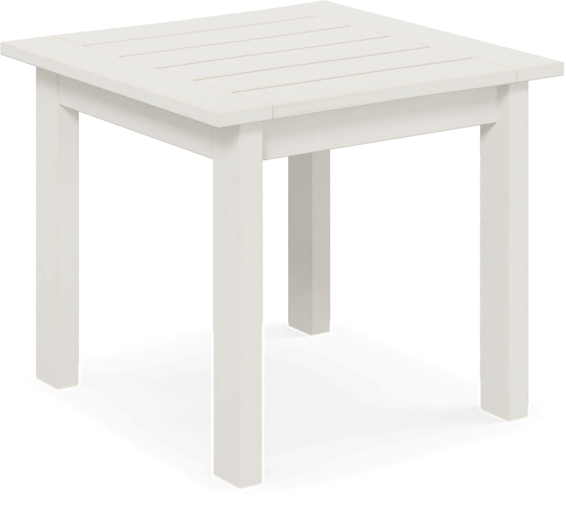 Eastlake White Outdoor End Table - Image 1