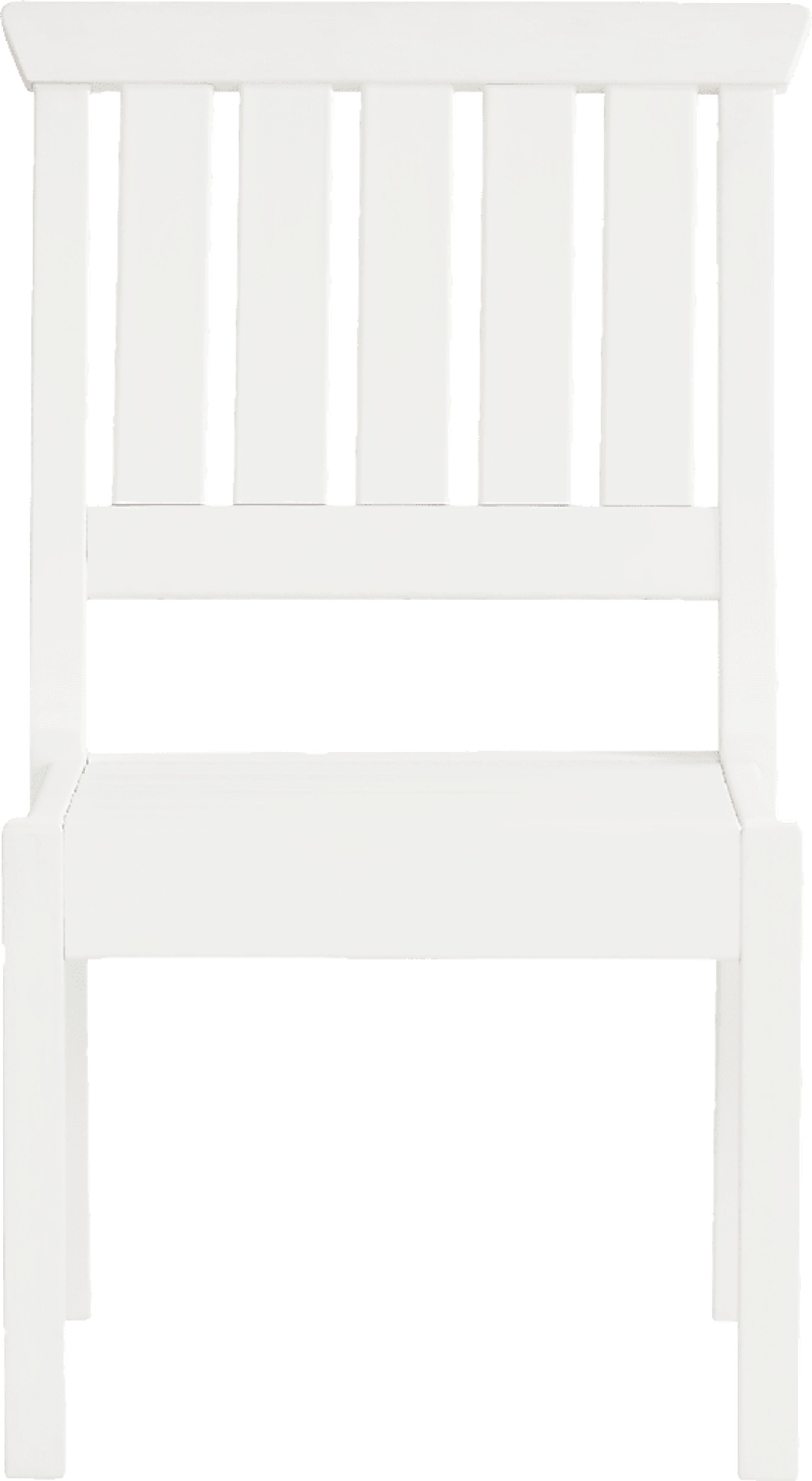 Eastlake White 5 Pc 71 in. Rectangle Outdoor Dining Set - Image 5