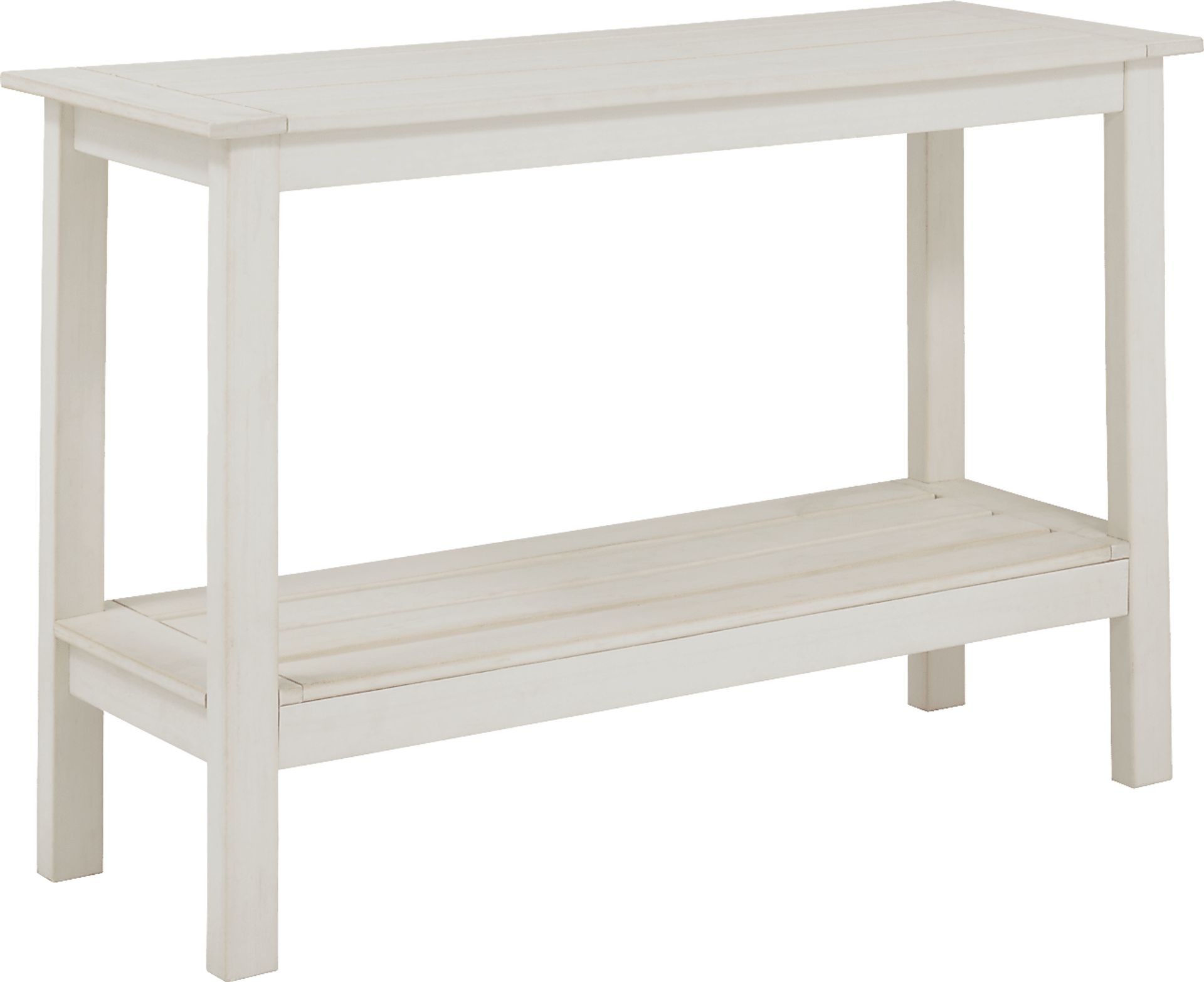 Eastlake White Outdoor Sofa Table - Image 1