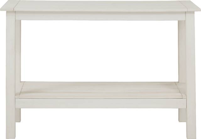 Eastlake White Outdoor Sofa Table - Thumbnail - Image 2