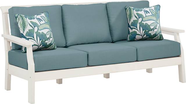Eastlake White 3 Pc Outdoor Seating Set with Breeze Cushions - Thumbnail - Image 3