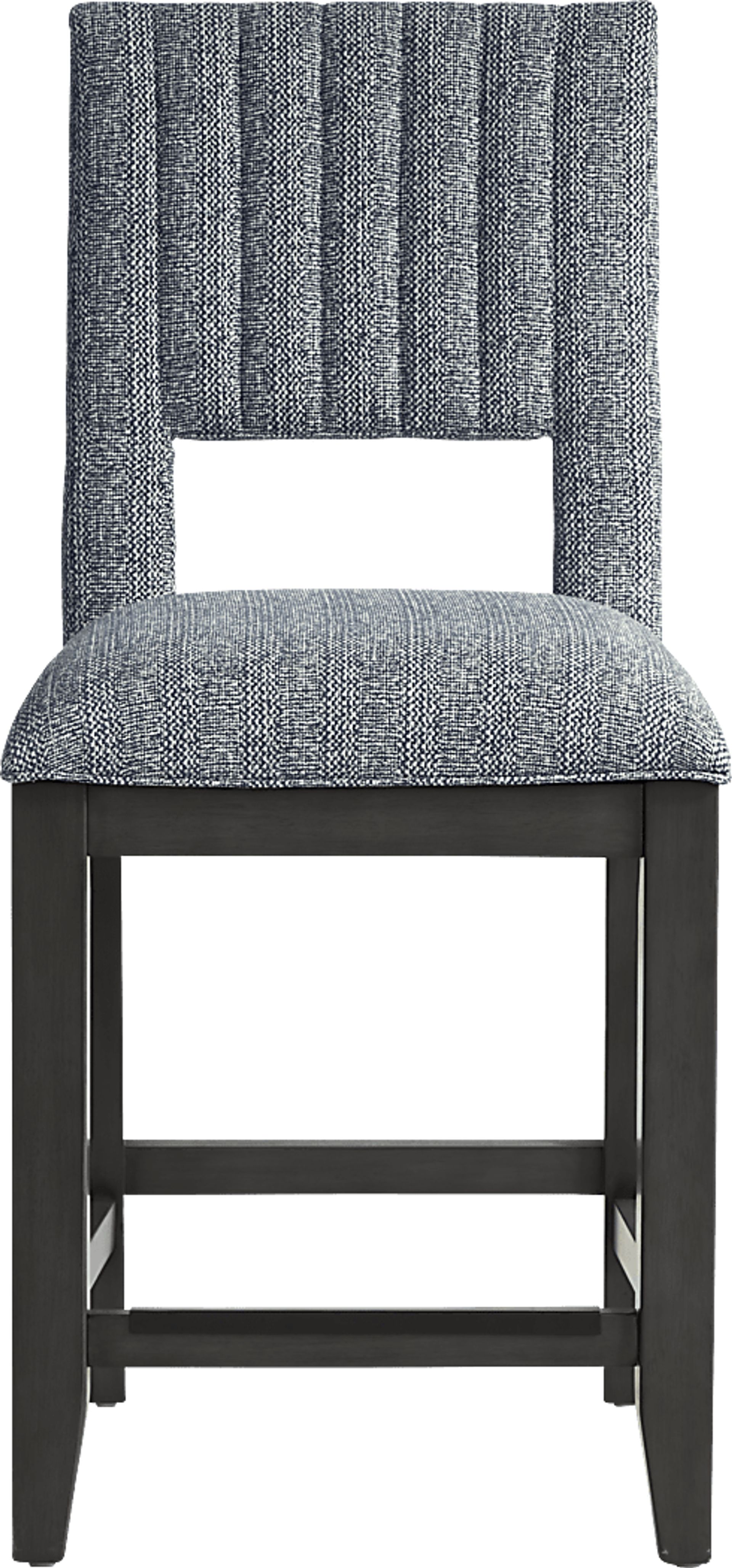 Eastleigh Charcoal 5 Pc Counter Height Dining Room with Blue Stools - Image 5