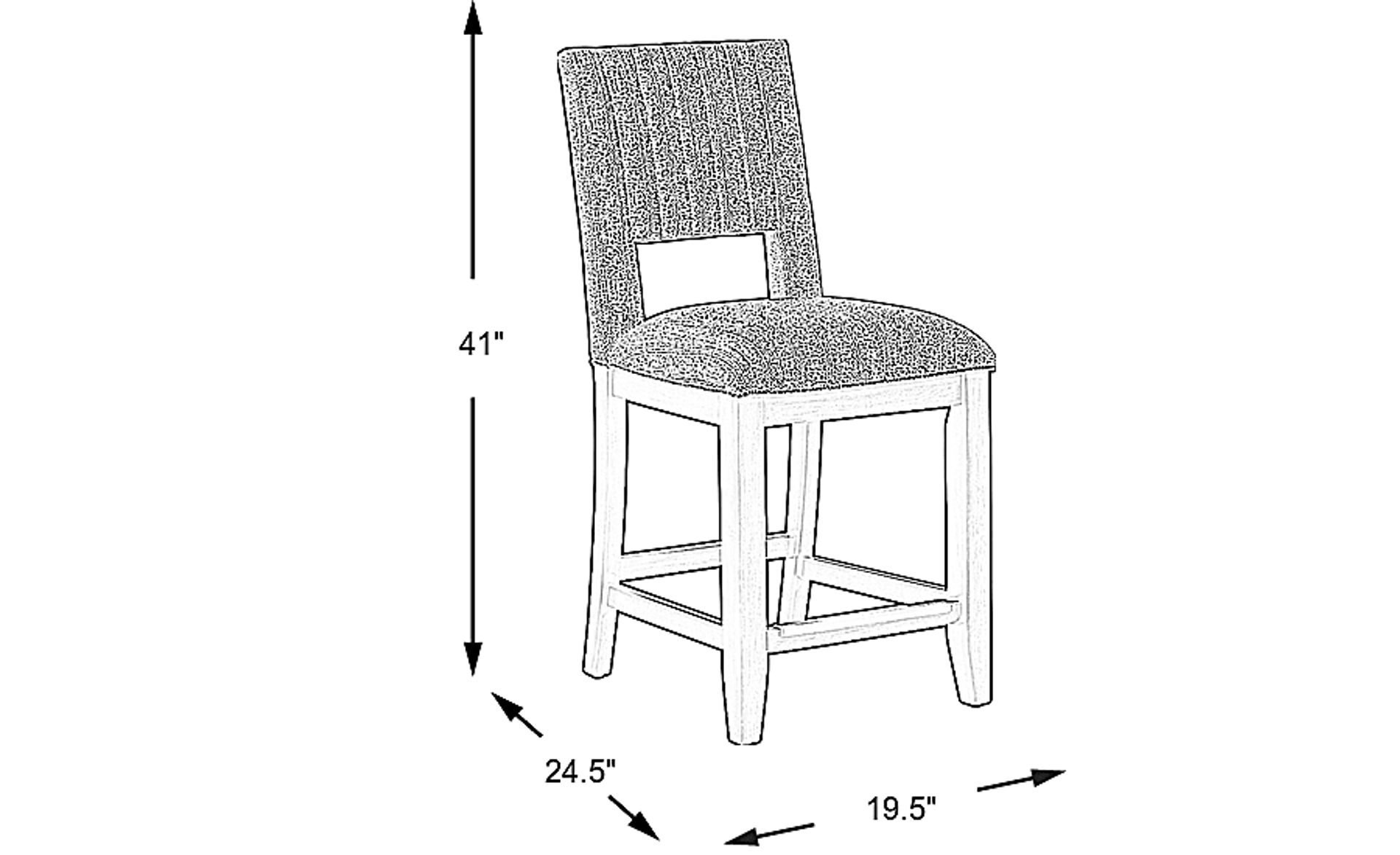 Dimension Image. Please refer to the Dimension Tab on this page for dimension details.