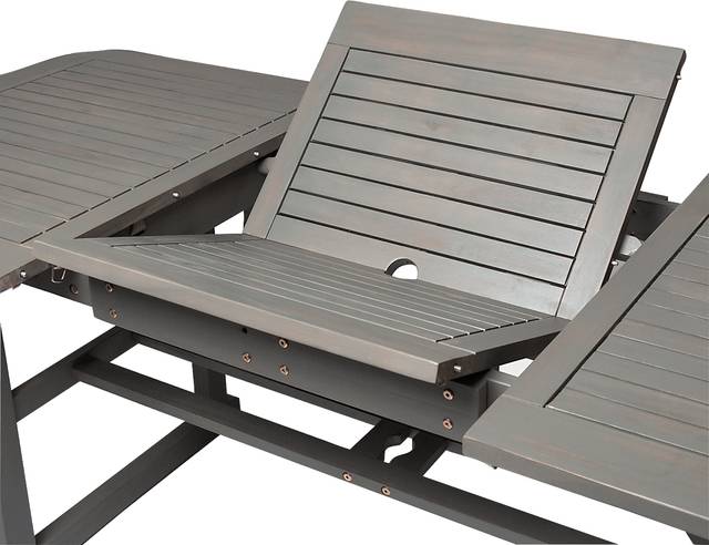 Eastline Gray Outdoor Dining Table - Thumbnail - Image 3