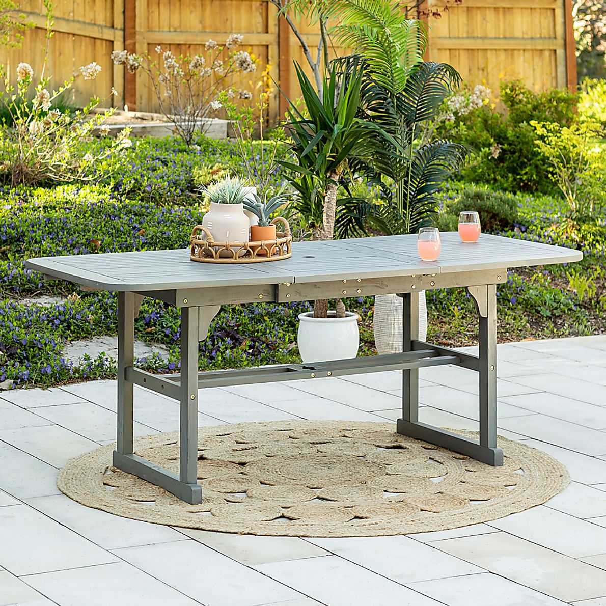 Eastline Gray Outdoor Dining Table Rooms To Go