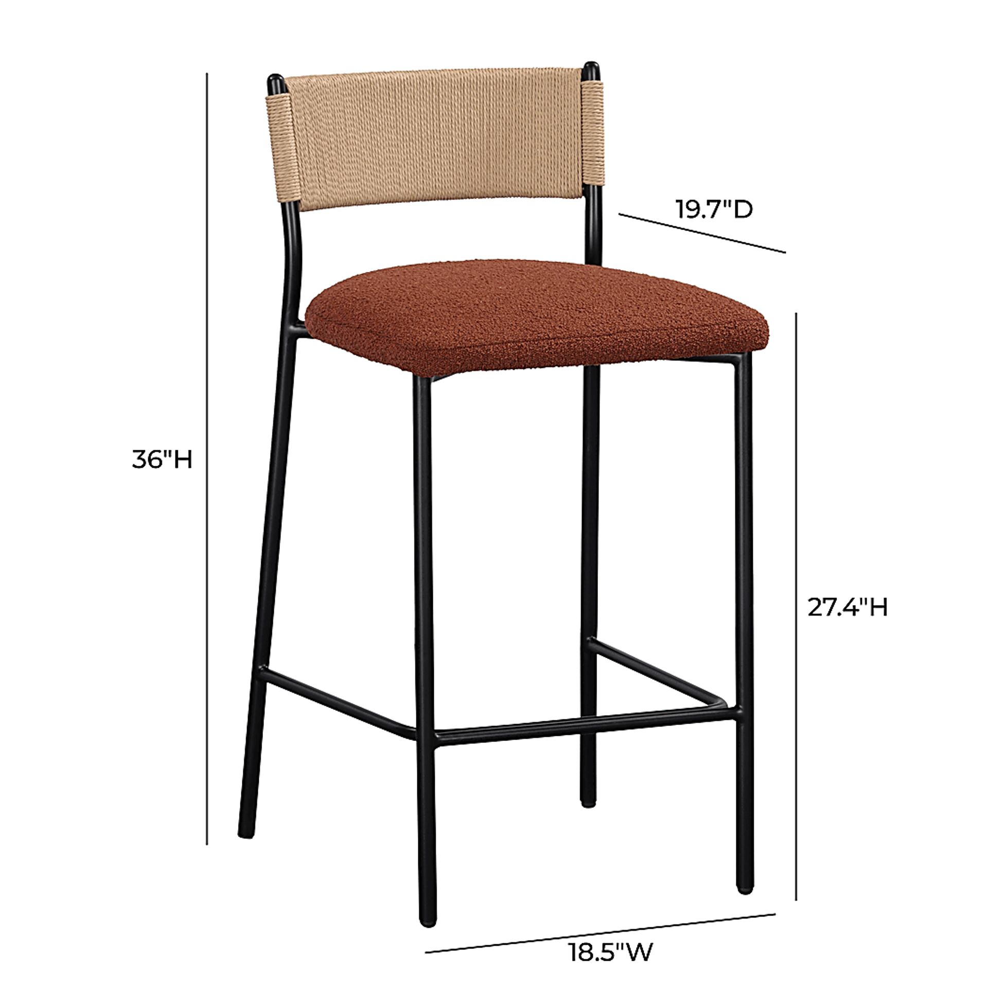 Eastlis Rust Counter Height Stool - Image 6