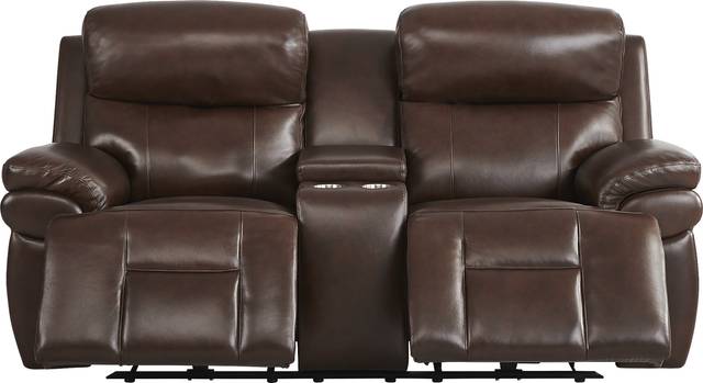 Eastmann Chocolate Leather 7 Pc Triple Power Reclining Living Room with Air Massage - Thumbnail - Image 12