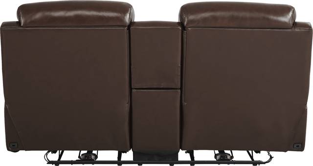 Eastmann Chocolate Leather 7 Pc Triple Power Reclining Living Room with Air Massage - Thumbnail - Image 13