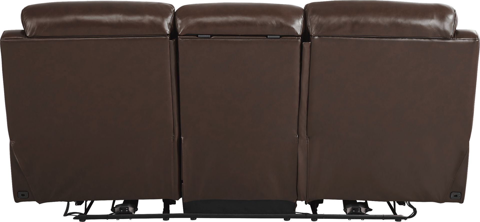 Eastmann Chocolate Leather 3 Pc Triple Power Reclining Living Room with Air Massage - Image 4