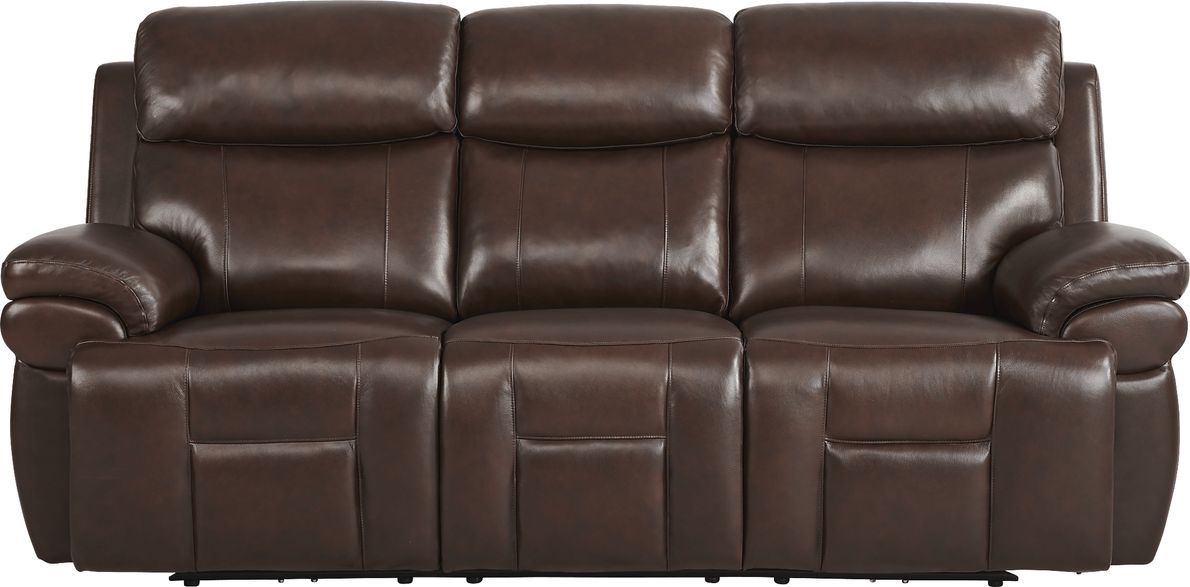 Eastmann Leather Triple Power Reclining Sofa