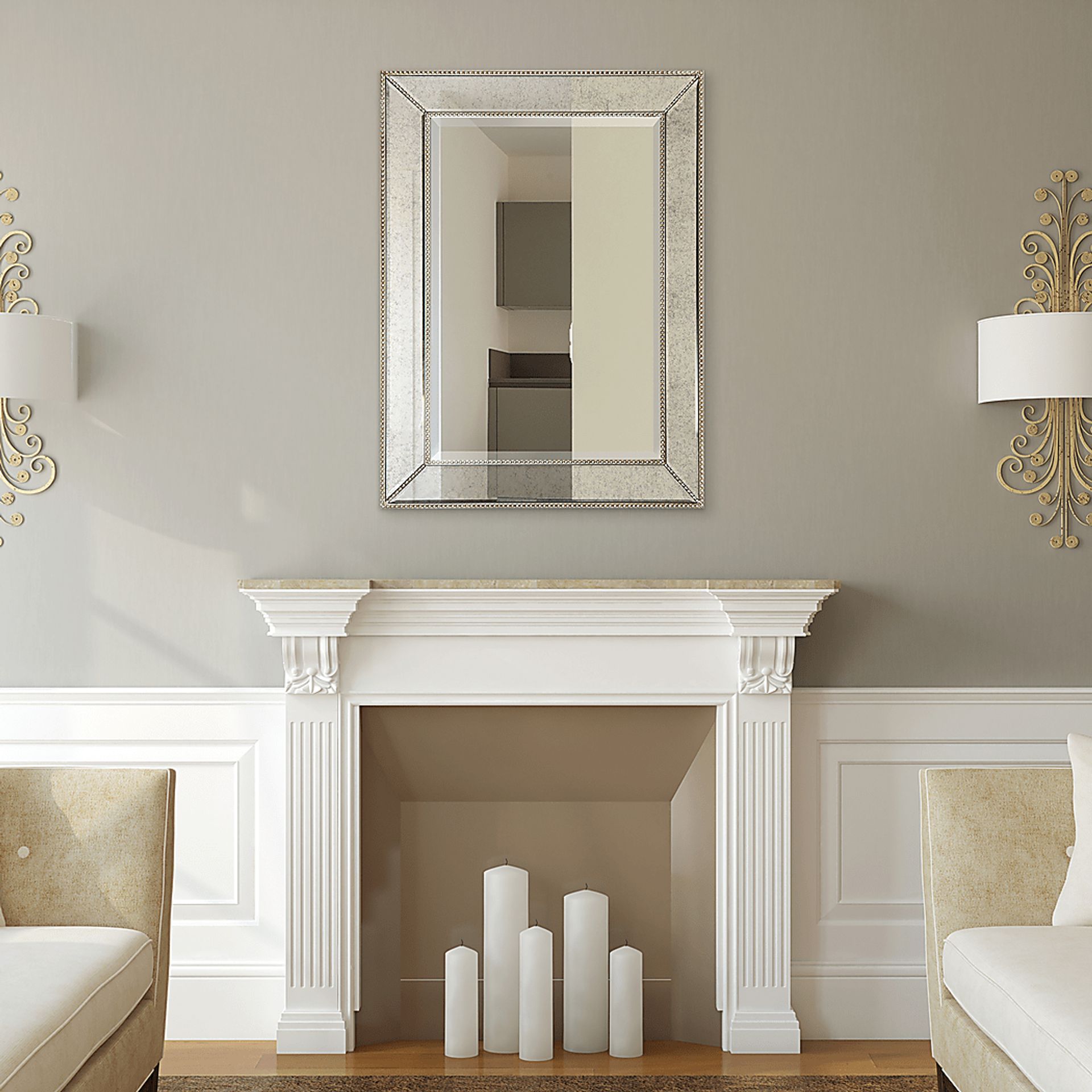 Eastmoor III Champagne Mirror - Image 4