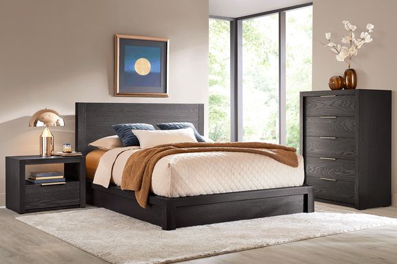 Easton Park Black 5 Pc King Panel Bedroom