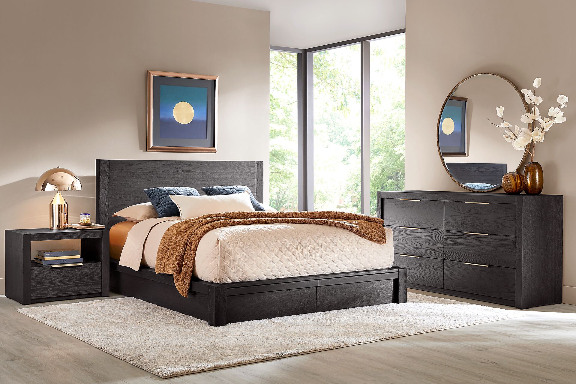 Easton Park Black 5 Pc King Storage Bedroom - Image 1