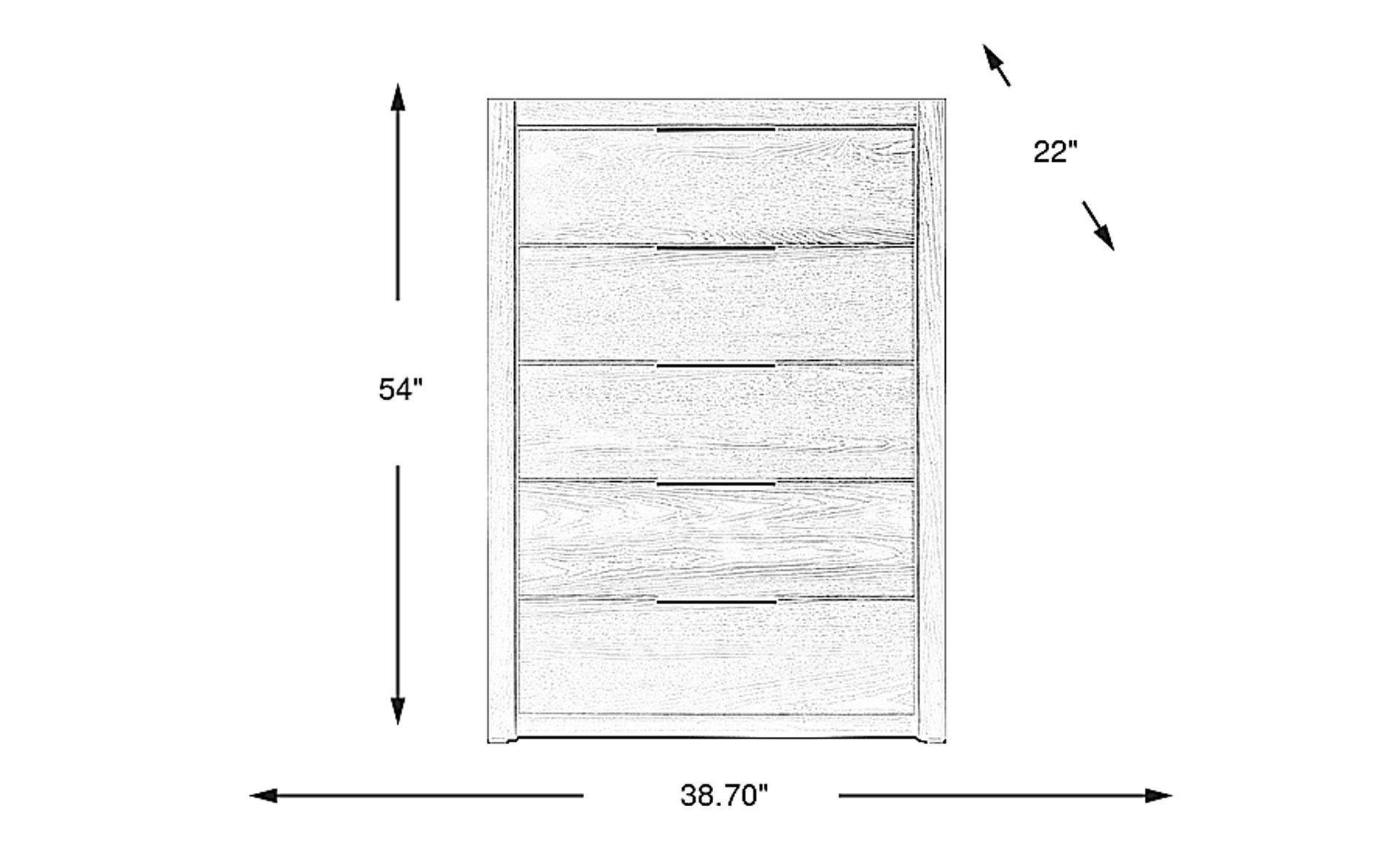 Dimension Image. Please refer to the Dimension Tab on this page for dimension details.